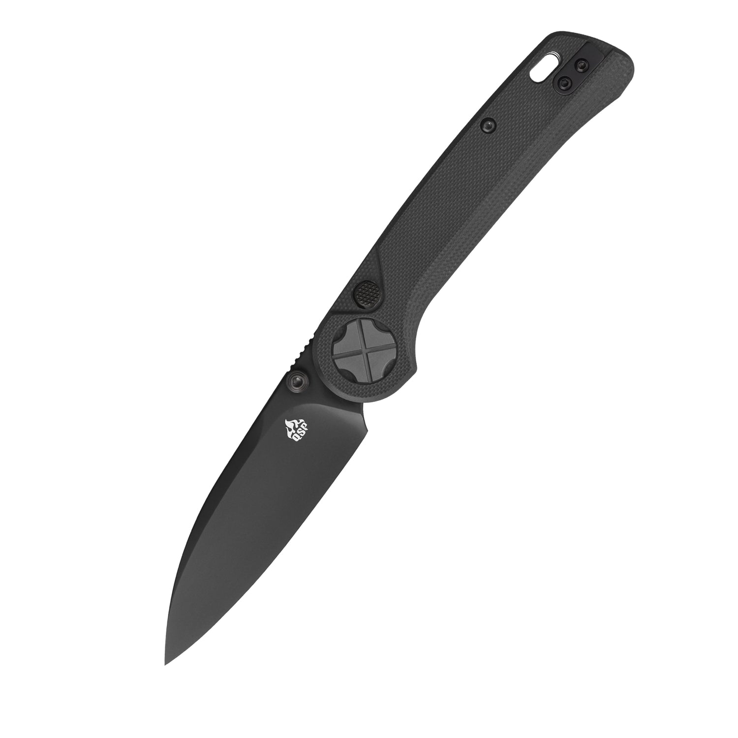 QSP Orca QS179-A2 10Cr15MoV Blade Black G10 Handle Button Liner Lock Folding Knife