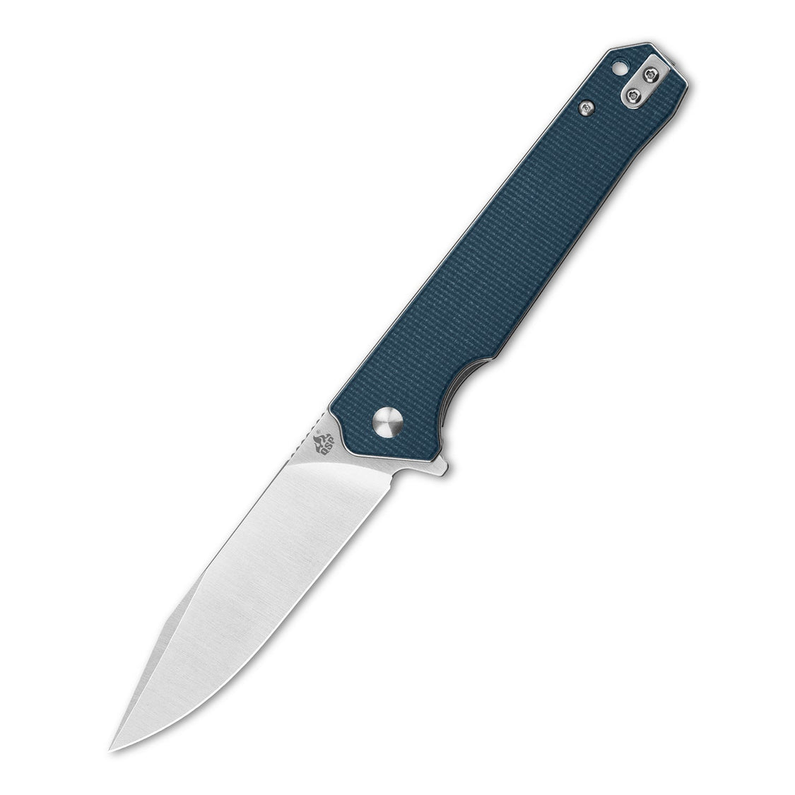 QSP Mamba V2 QS111-H1 D2 Blade Blue Micarta Handle Liner Lock Pocket Knife