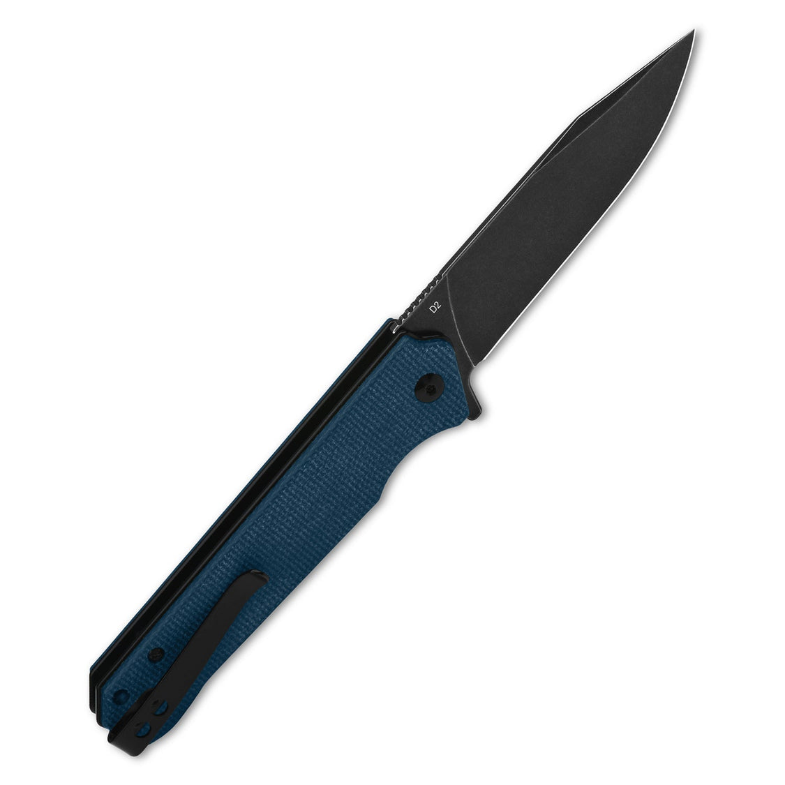 QSP Mamba V2 QS111-H2 D2 Blade Blue Micarta Handle Liner Lock Pocket Knife