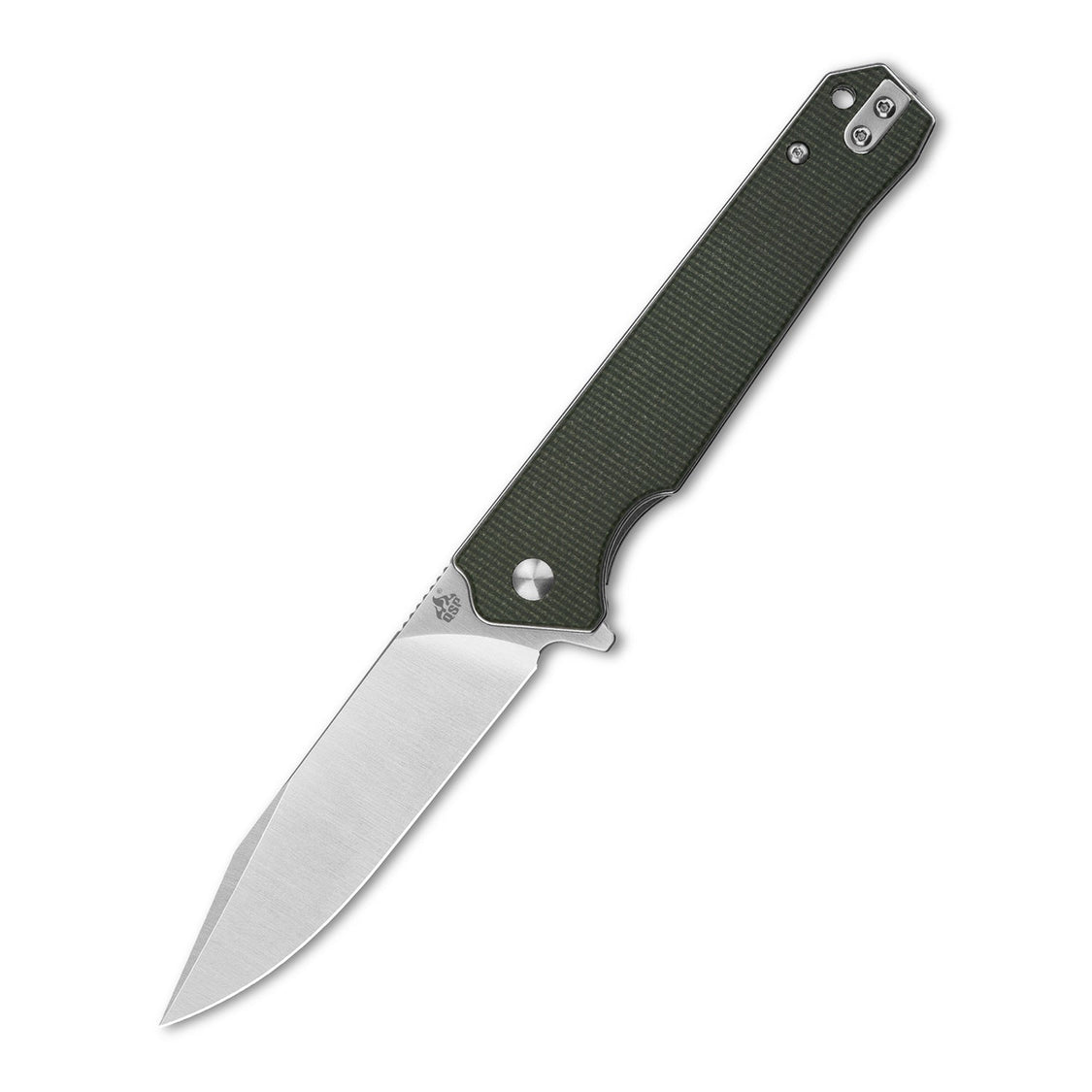 QSP Mamba V2 QS111-I1 D2 Blade Green Micarta Handle Liner Lock Pocket Knife