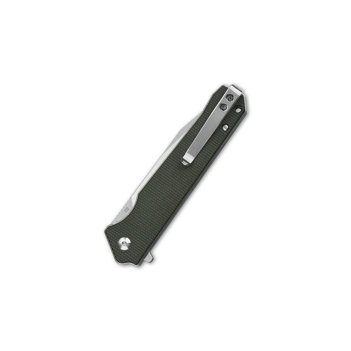 QSP Mamba V2 QS111-I1 D2 Blade Green Micarta Handle Liner Lock Pocket Knife