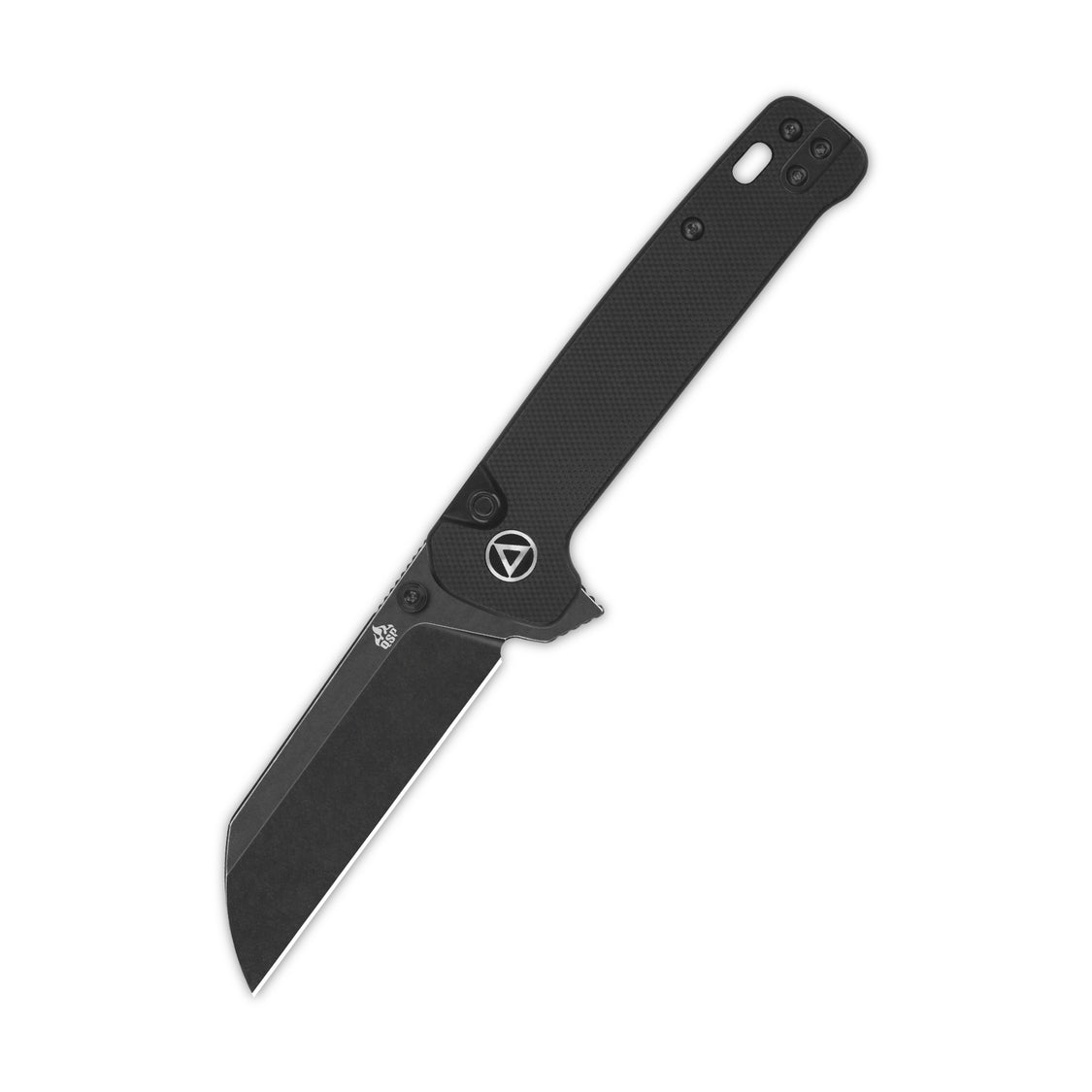 QSP Penguin QS130BL-A2 14C28N Blade Black G10 Handle Button Lock Pocket Knife