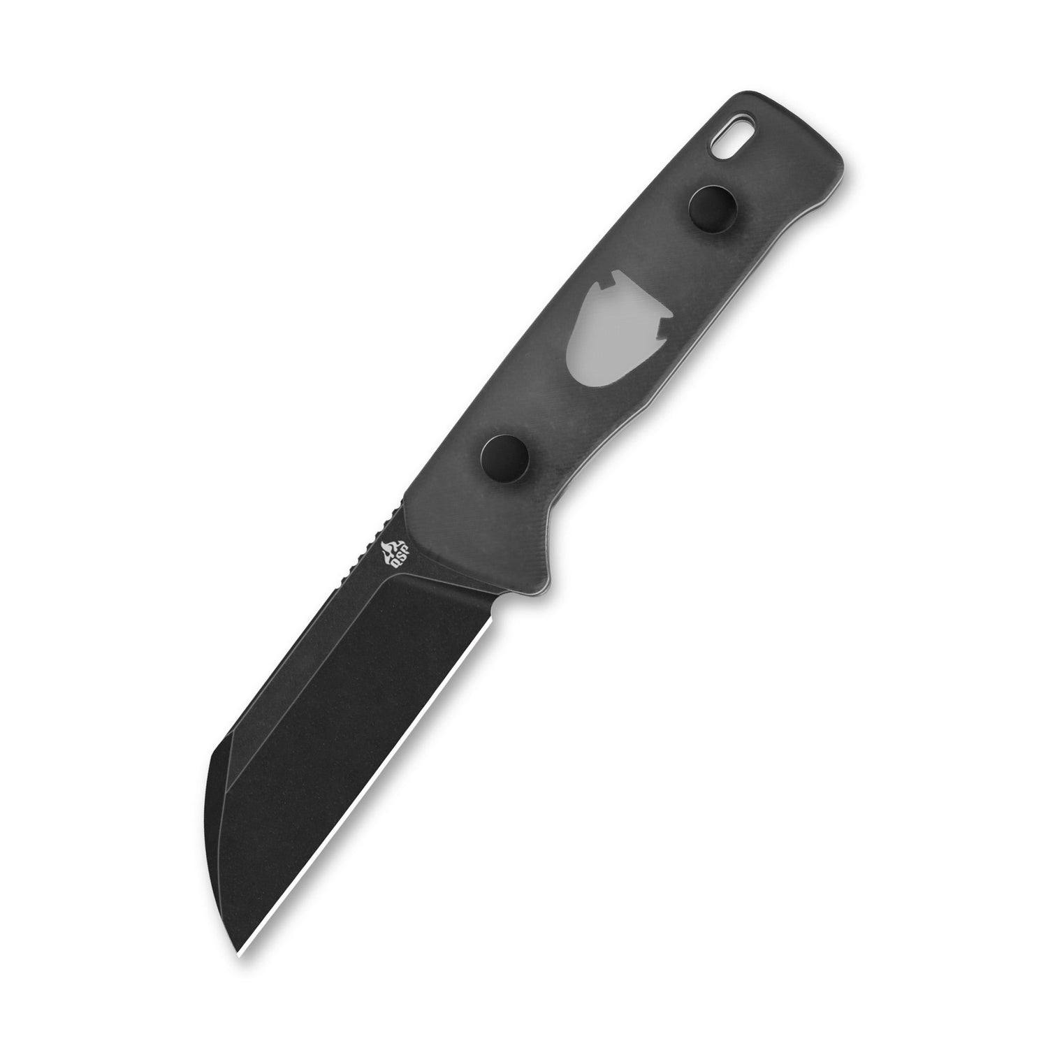 QSP Baby Penguin QS130BP-A2 14C28N Blade Acrylic Handle with Clip Slip sheath Fixed Blade Knife