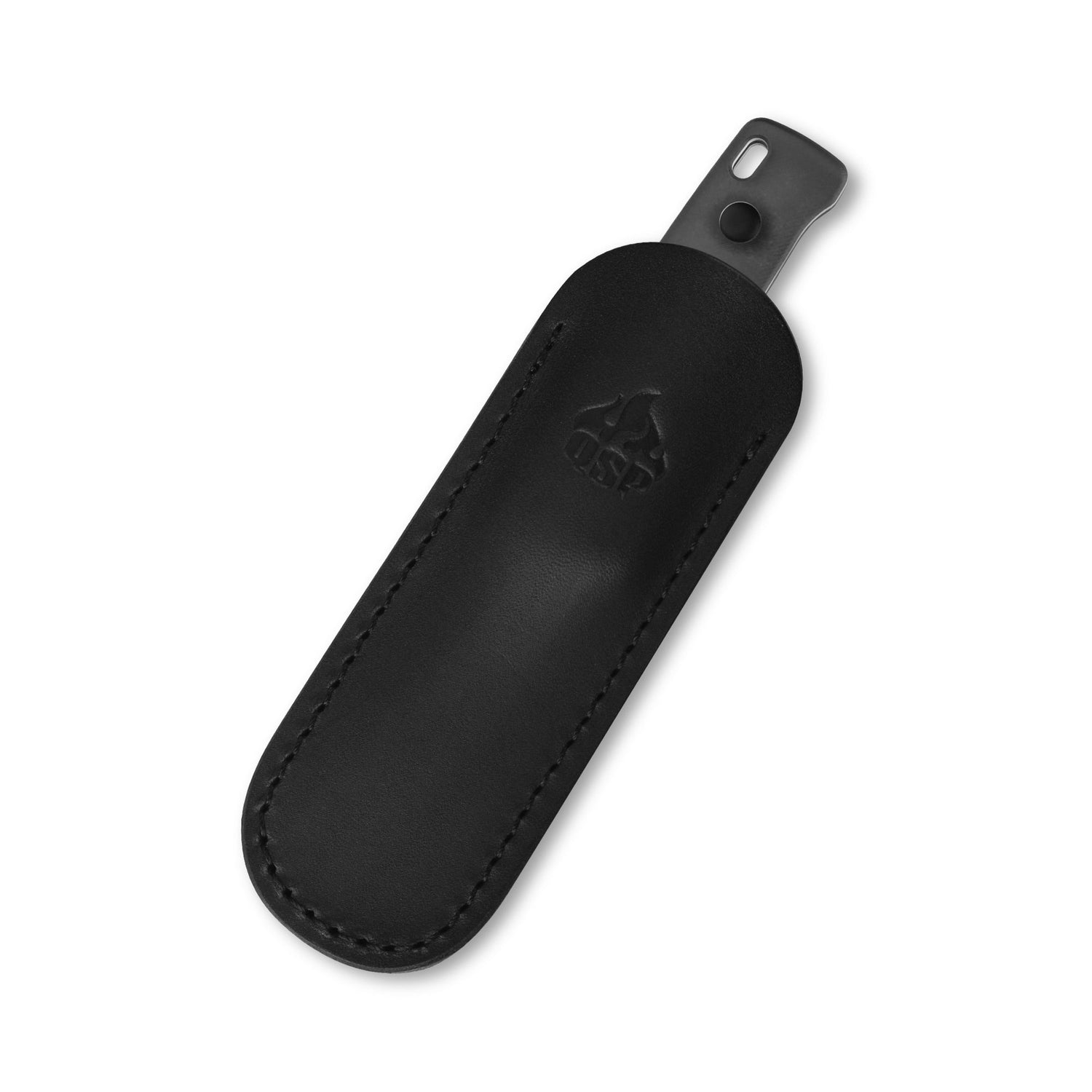 QSP Baby Penguin QS130BP-A2 14C28N Blade Acrylic Handle with Clip Slip sheath Fixed Blade Knife