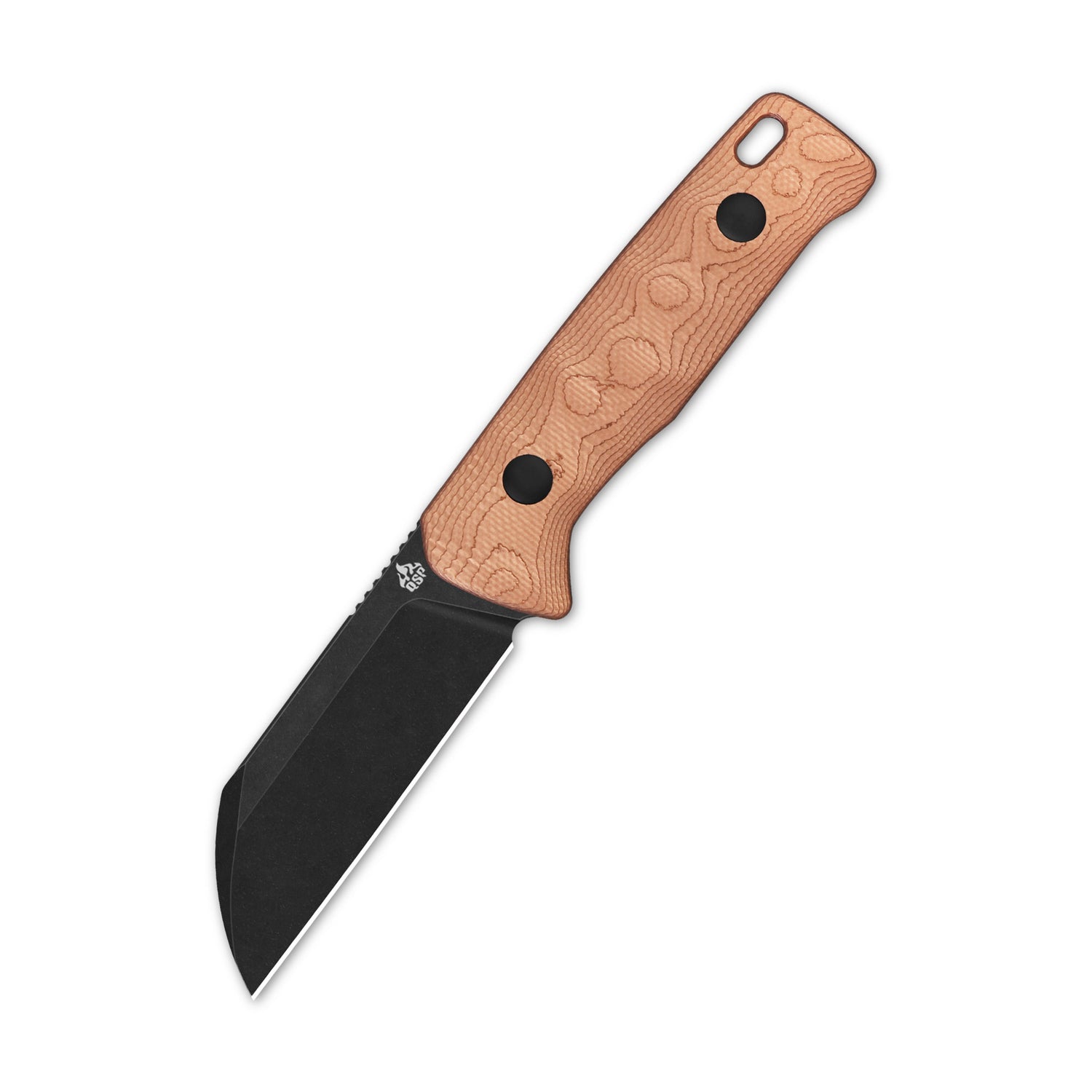 QSP Baby Penguin QS130BP-C2 14C28N Blade G10 with Copper Foil Handle with Clip Slip sheath Fixed Blade Knife