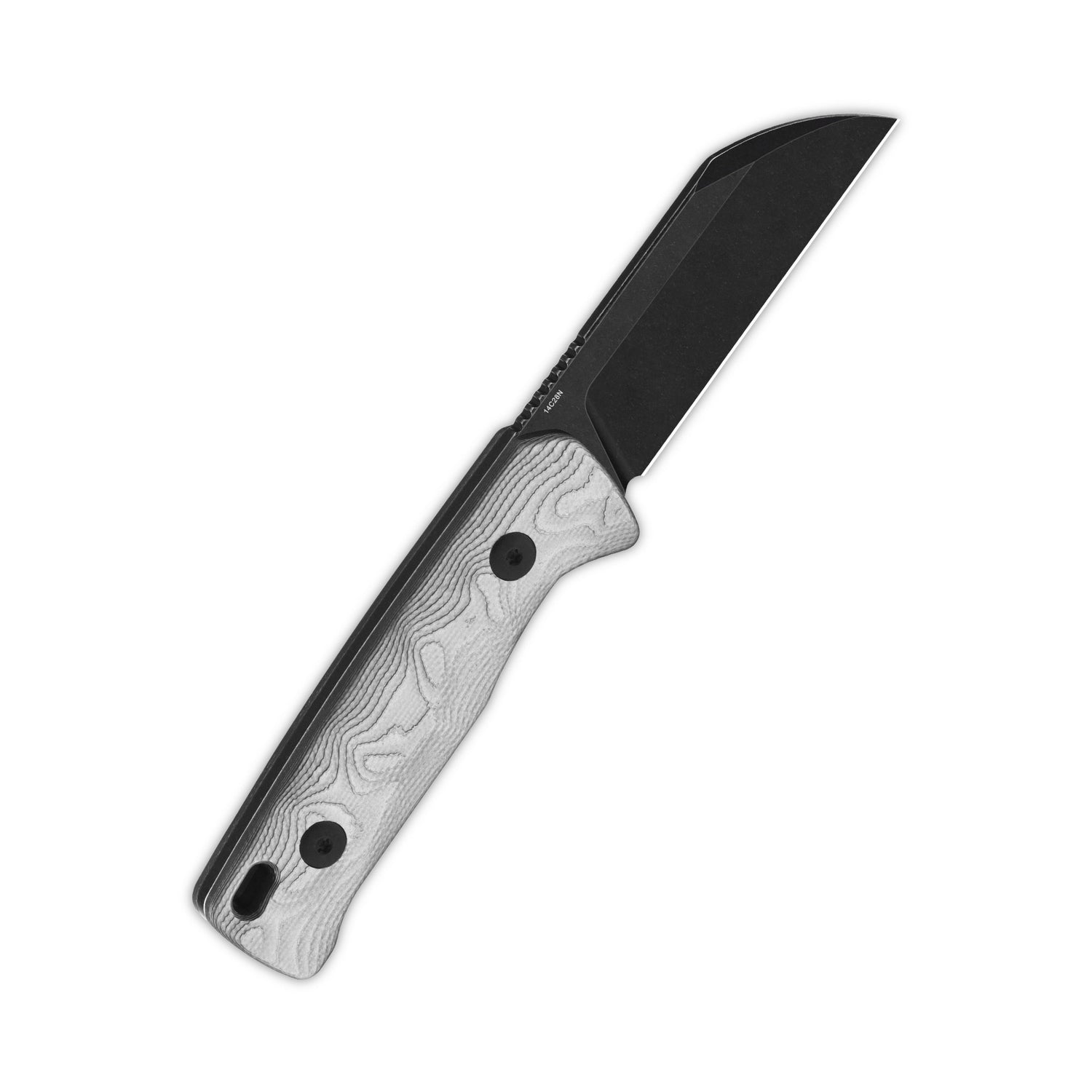 QSP Baby Penguin QS130BP-D2 14C28N Blade G10 with Aluminum Foil Handle with Clip Slip sheath Fixed Blade Knife