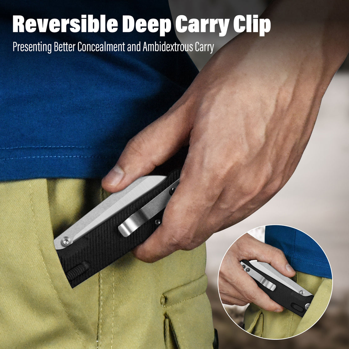 QSP Penguin QS130GL-A1 Glyde Lock Pocket Knife 14C28N Blade Black FRN Handle