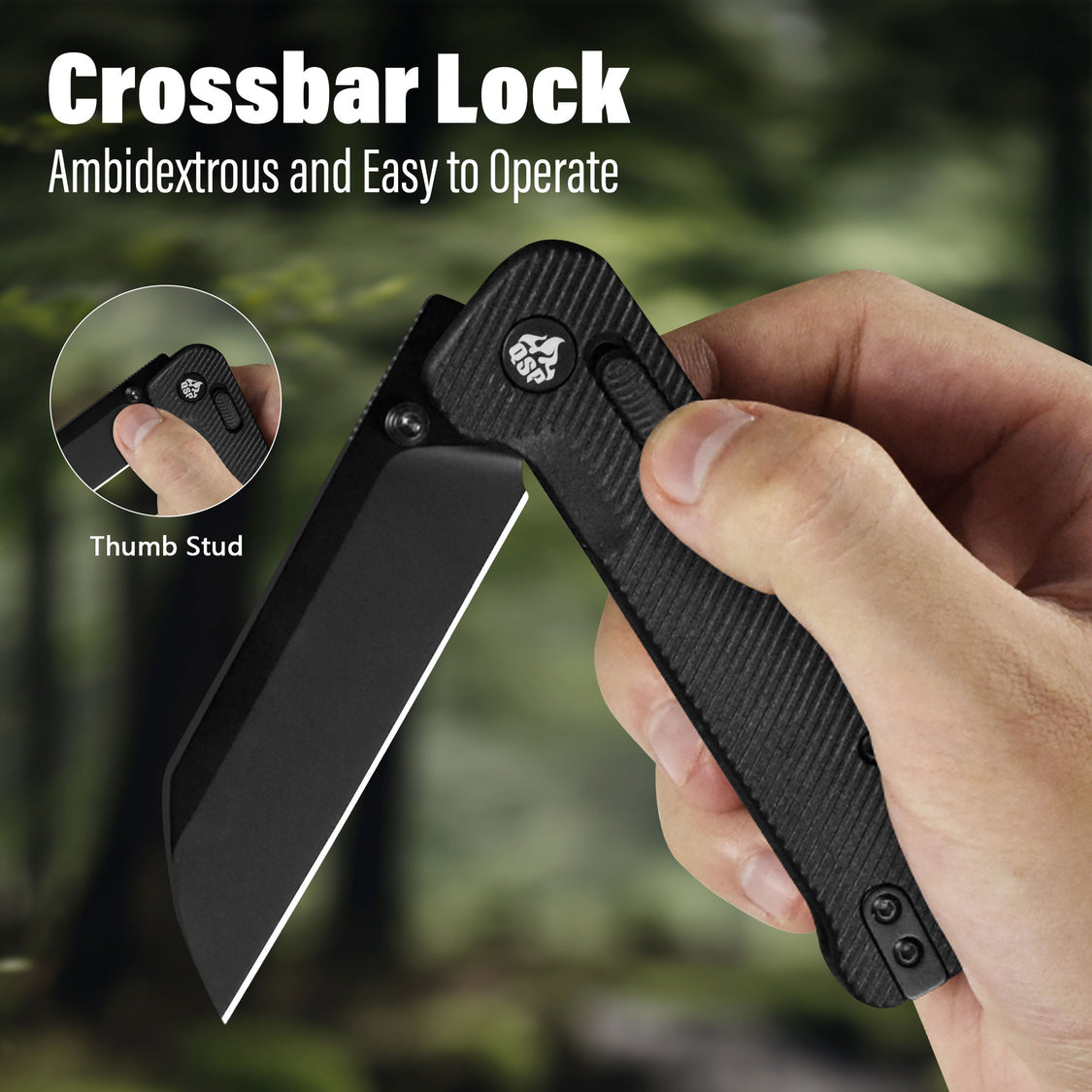 QSP Penguin QS130GL-AB Black 14C28N Blade Black FRN Handle Glyde Lock