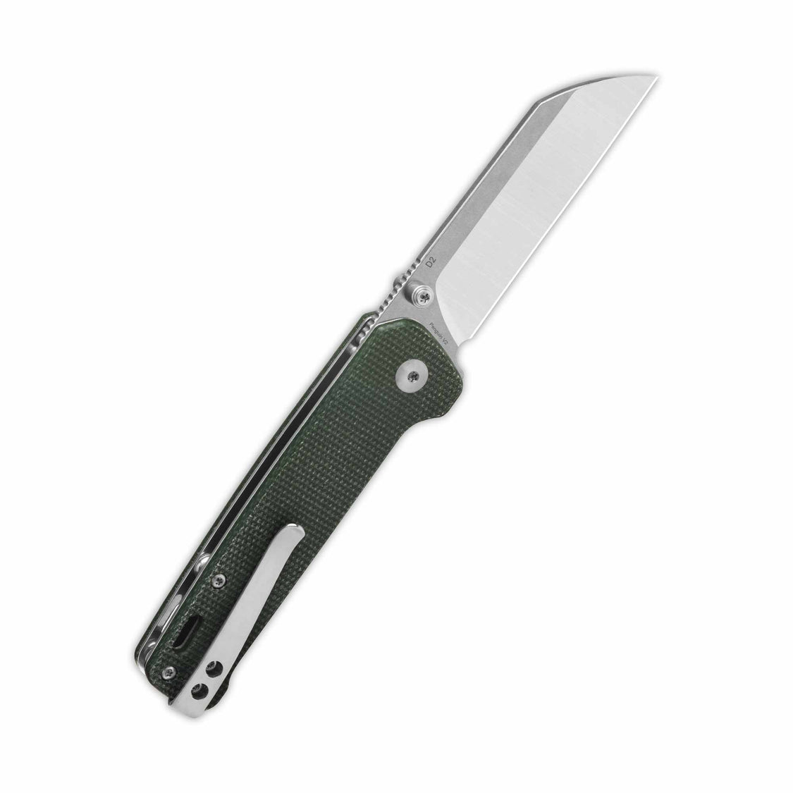 QSP Penguin V2 QS130V2-C1 D2 blade Green Micarta handle Pocket Knife Liner Lock