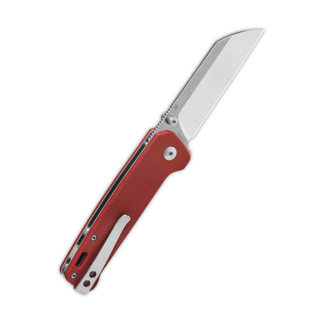 QSP Penguin V2 QS130V2-D1 D2 blade Red Micarta handle Liner Lock Pocket Knife