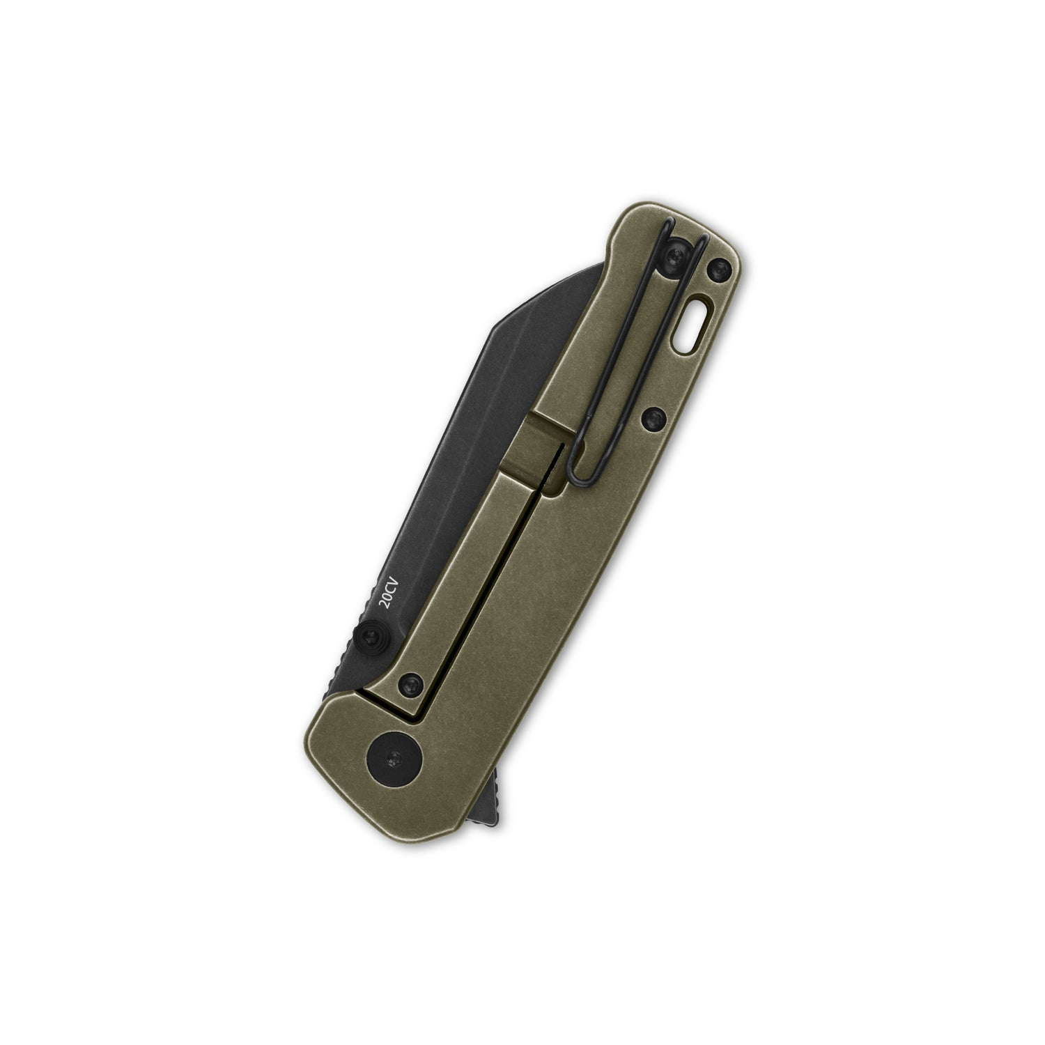 QSP Penguin Plus QS130XL-B CPM-20CV Blade Titanium Handle Frame Lock Folding Knife