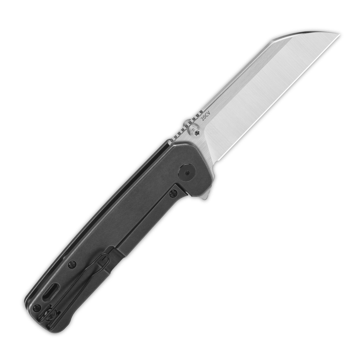 QSP Penguin Plus QS130XL-C2 CPM-20CV Blade Titanium Handle Frame Lock Folding Knife
