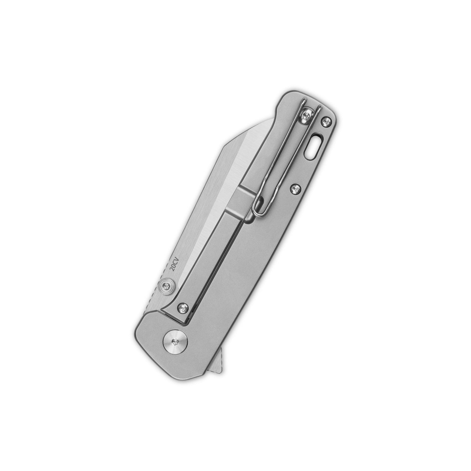 QSP Penguin Plus QS130XL-F1 CPM-20CV Blade Carbon Fiber and Titanium Handle Frame Lock Folding Knife