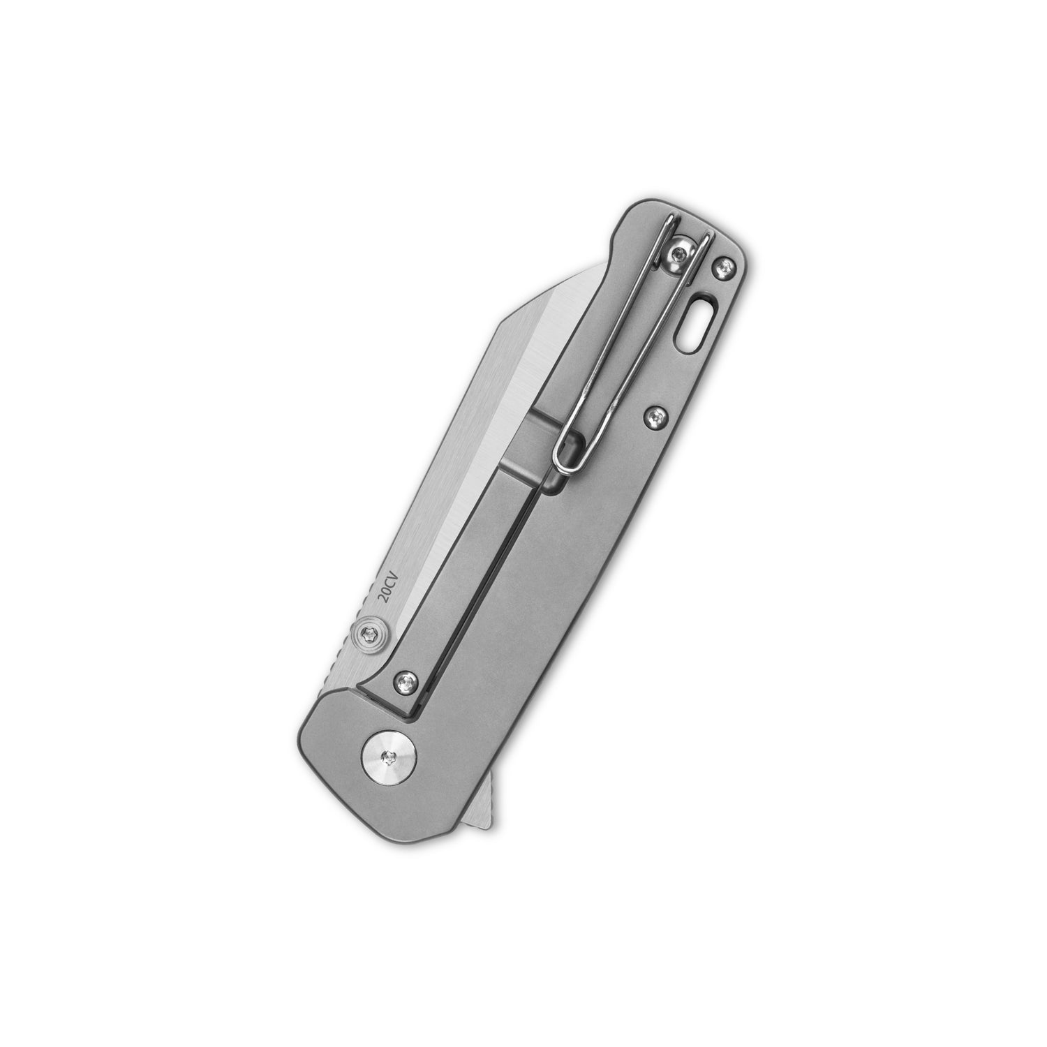QSP Penguin Plus QS130XL-G1 CPM-20CV Blade Carbon Fiber and Titanium Handle Frame Lock Folding Knife