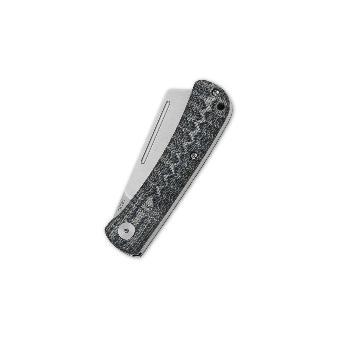 QSP Hedgehog QS142-B 14C28N blade Micarta Handle-Cleaver Slip Joint Pocket Knife