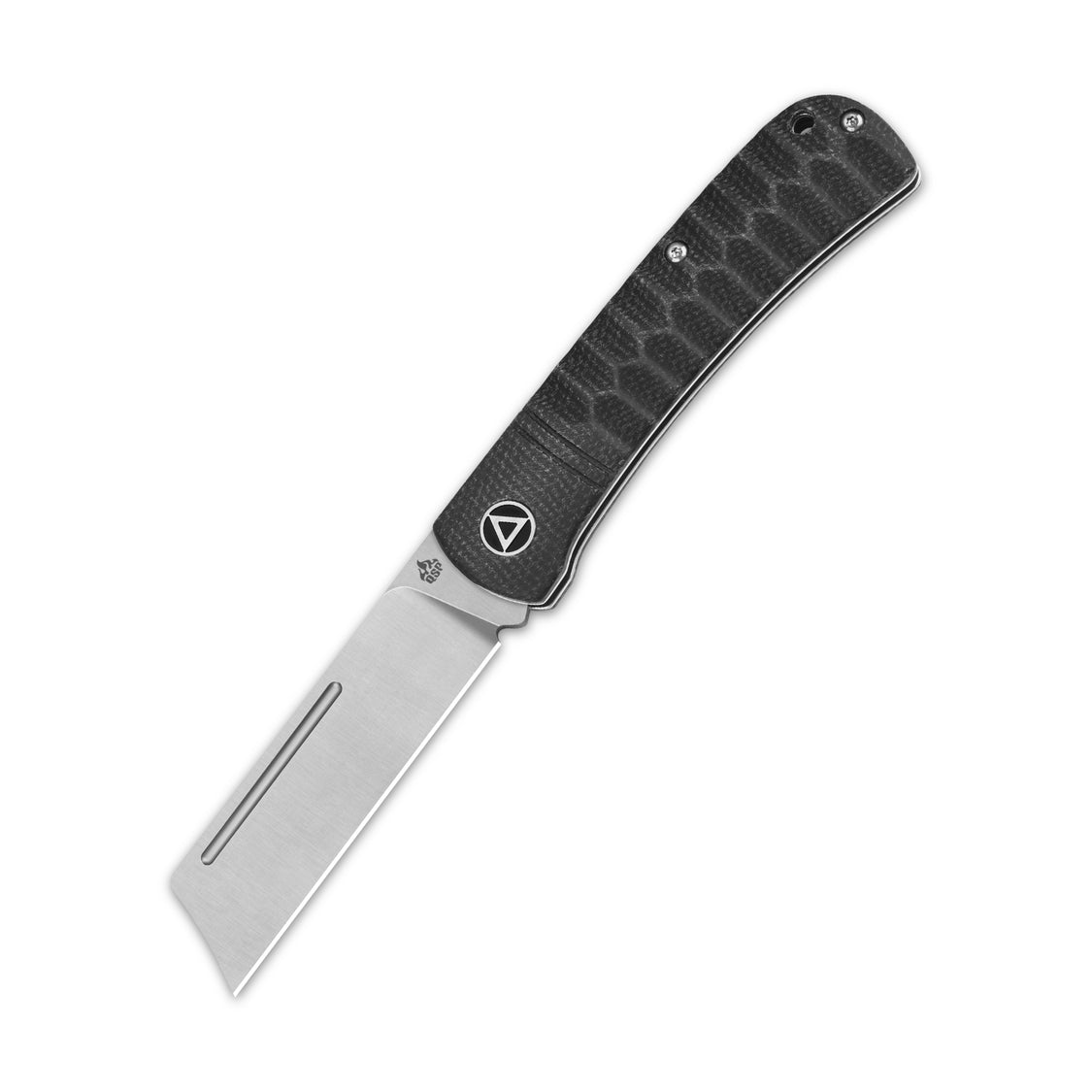 QSP Hedgehog QS142-E 14C28N blade Micarta Handle-Cleaver Slip Joint Pocket Knife