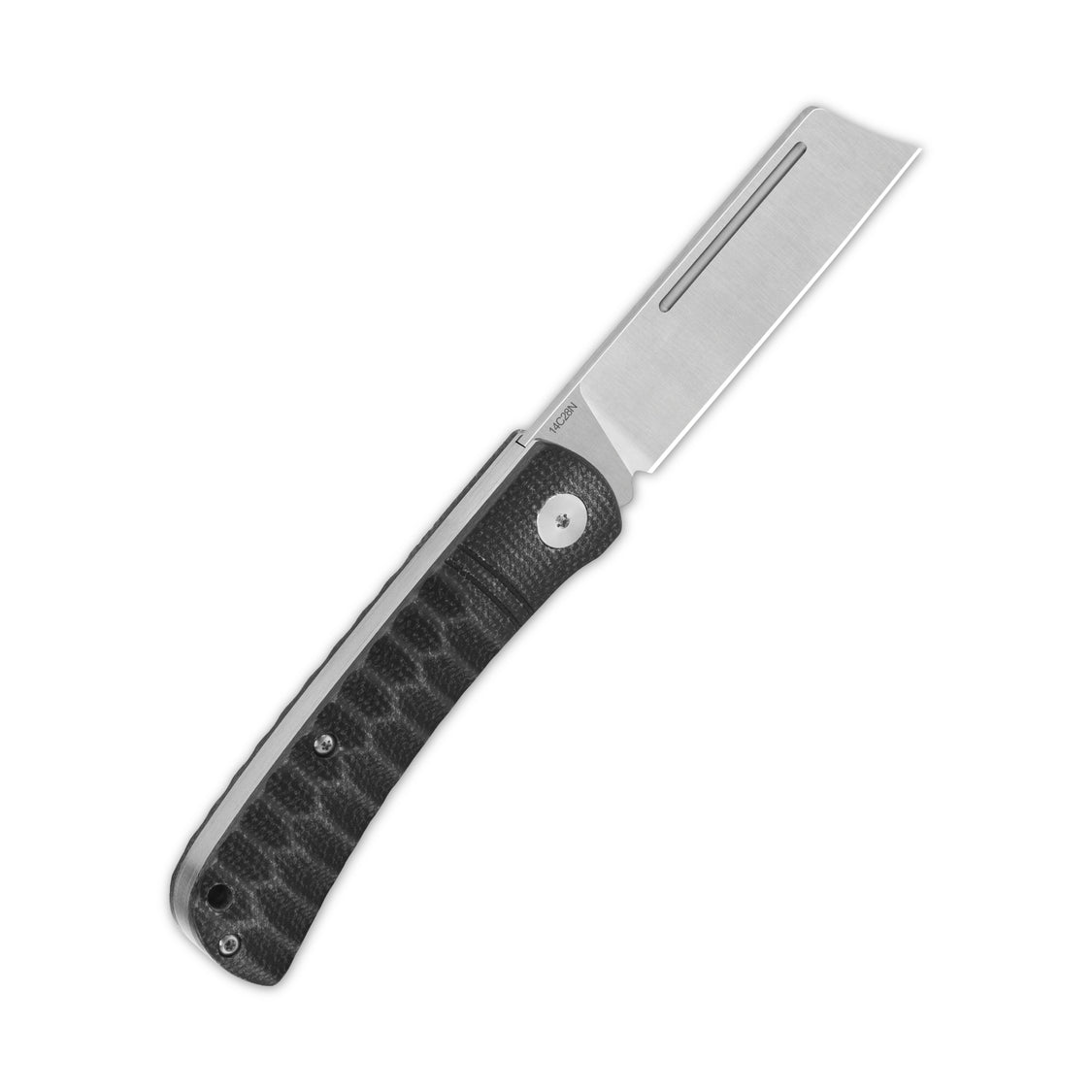 QSP Hedgehog QS142-E 14C28N blade Micarta Handle-Cleaver Slip Joint Pocket Knife