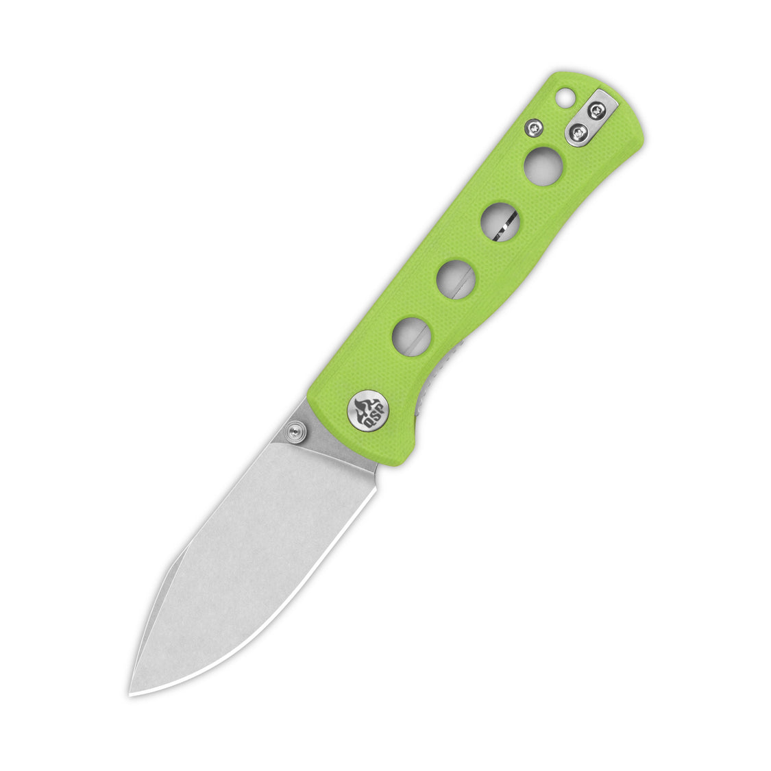 QSP Canary Folder QS150-C1 14C28N Blade Neon G10 Handle Liner Lock Pocket Knife