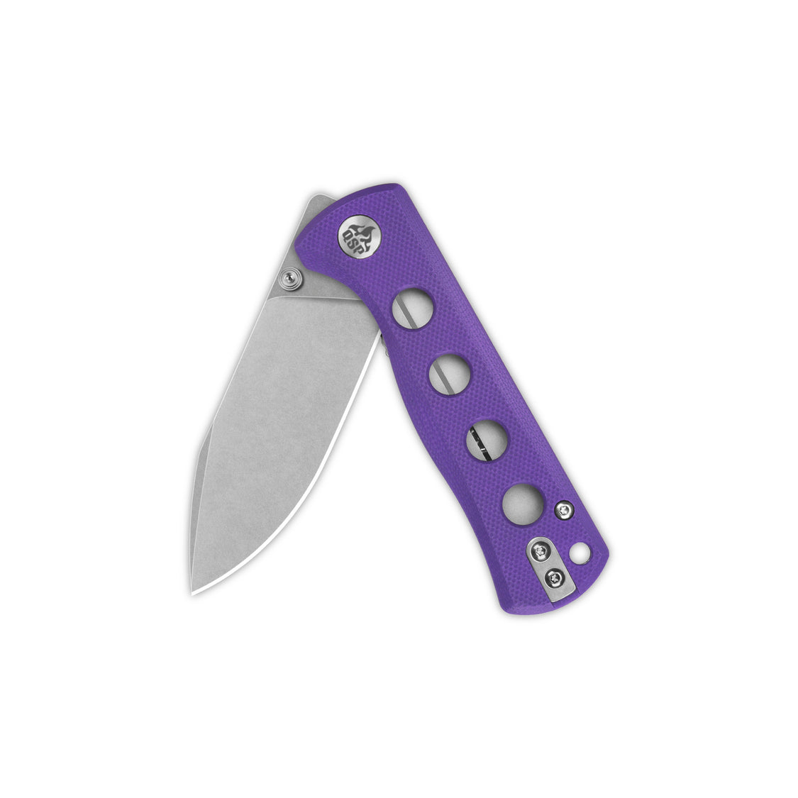 QSP Canary Folder QS150-D1 14C28N Blade Purple G10 Handle Liner Lock Pocket Knife