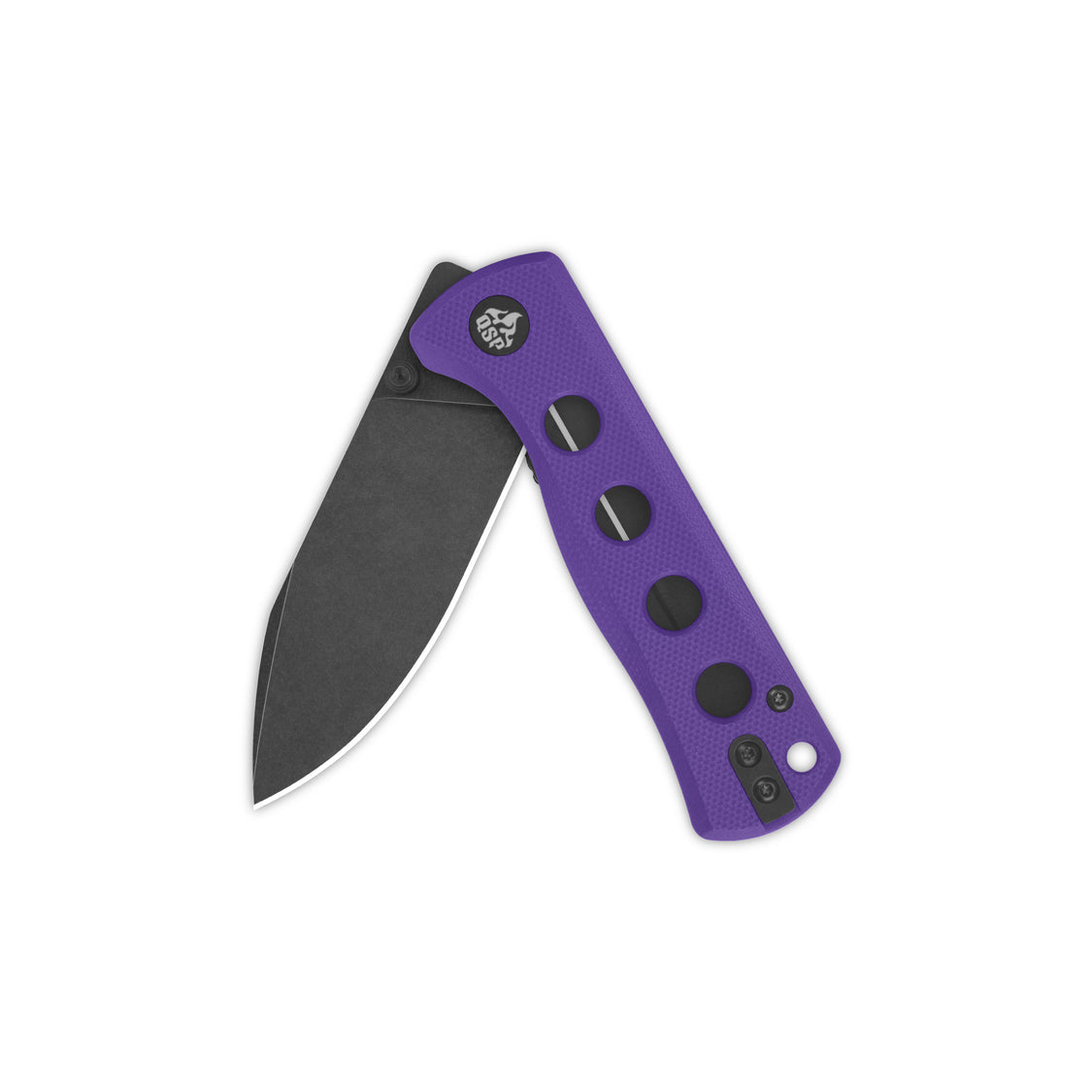 QSP Canary Folder QS150-D2 14C28N Blade Purple G10 Handle Liner Lock Pocket Knife
