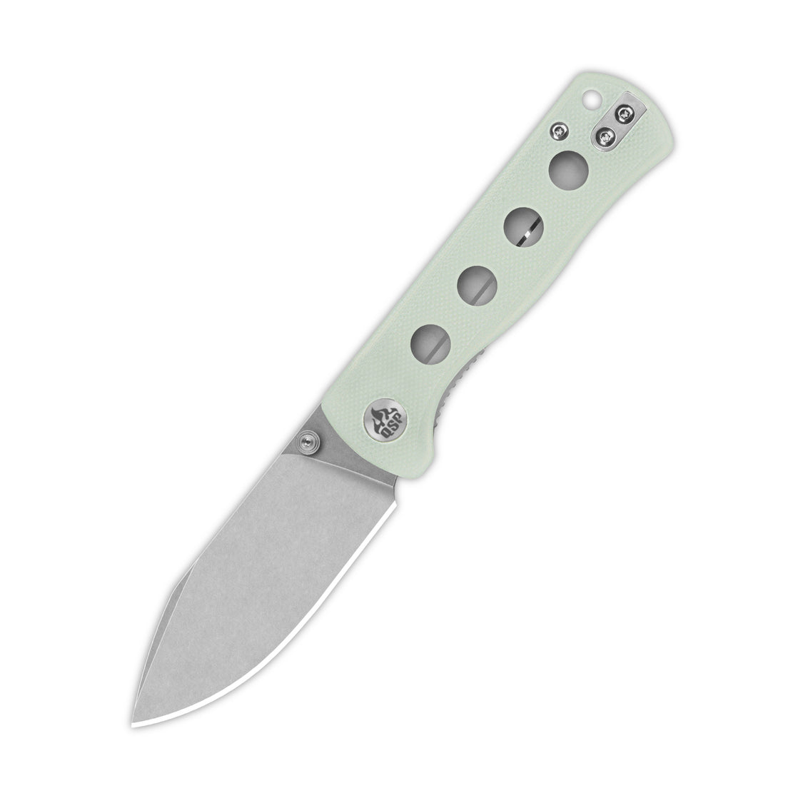 QSP Canary Folder QS150-E1 14C28N Blade Jade G10 Handle Liner Lock Pocket Knife