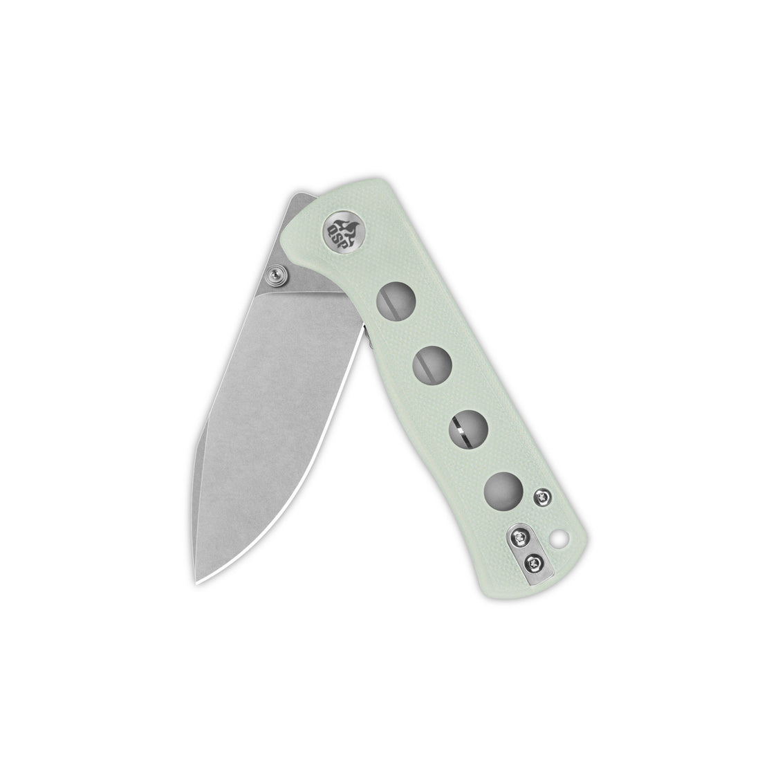 QSP Canary Folder QS150-E1 14C28N Blade Jade G10 Handle Liner Lock Pocket Knife