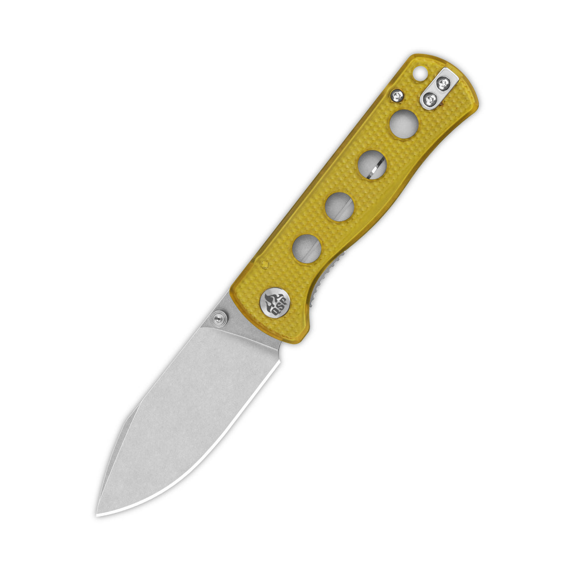 QSP Canary Folder QS150-J1 14C28N Blade Ultem Handle Liner Lock Pocket Knife