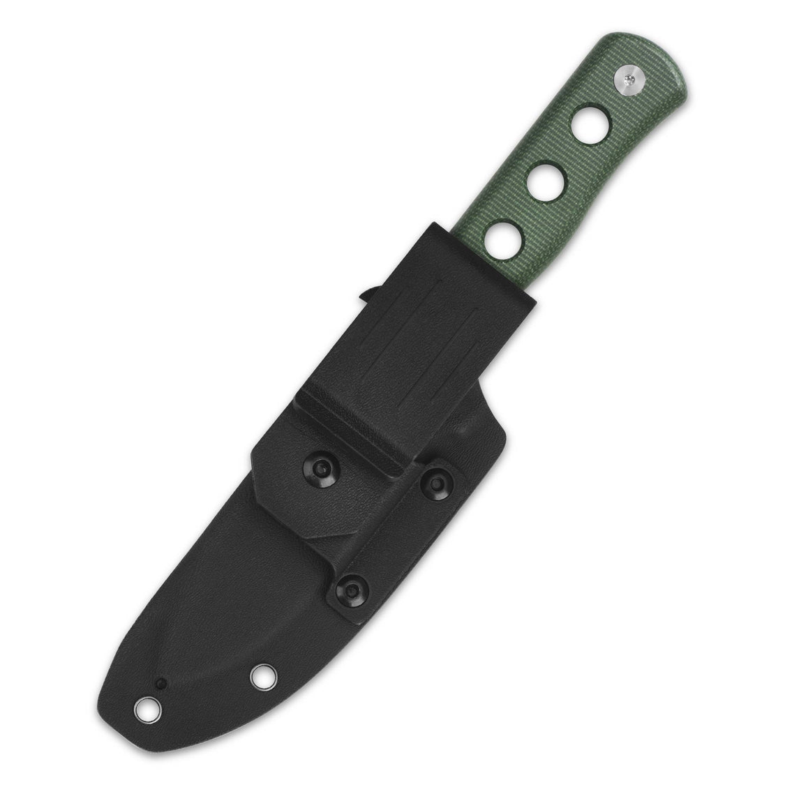 QSP QS155-C1 Canary Fixed Blade Knife Cr8Mo2VSi(DC53) Blade Green Micarta Handle