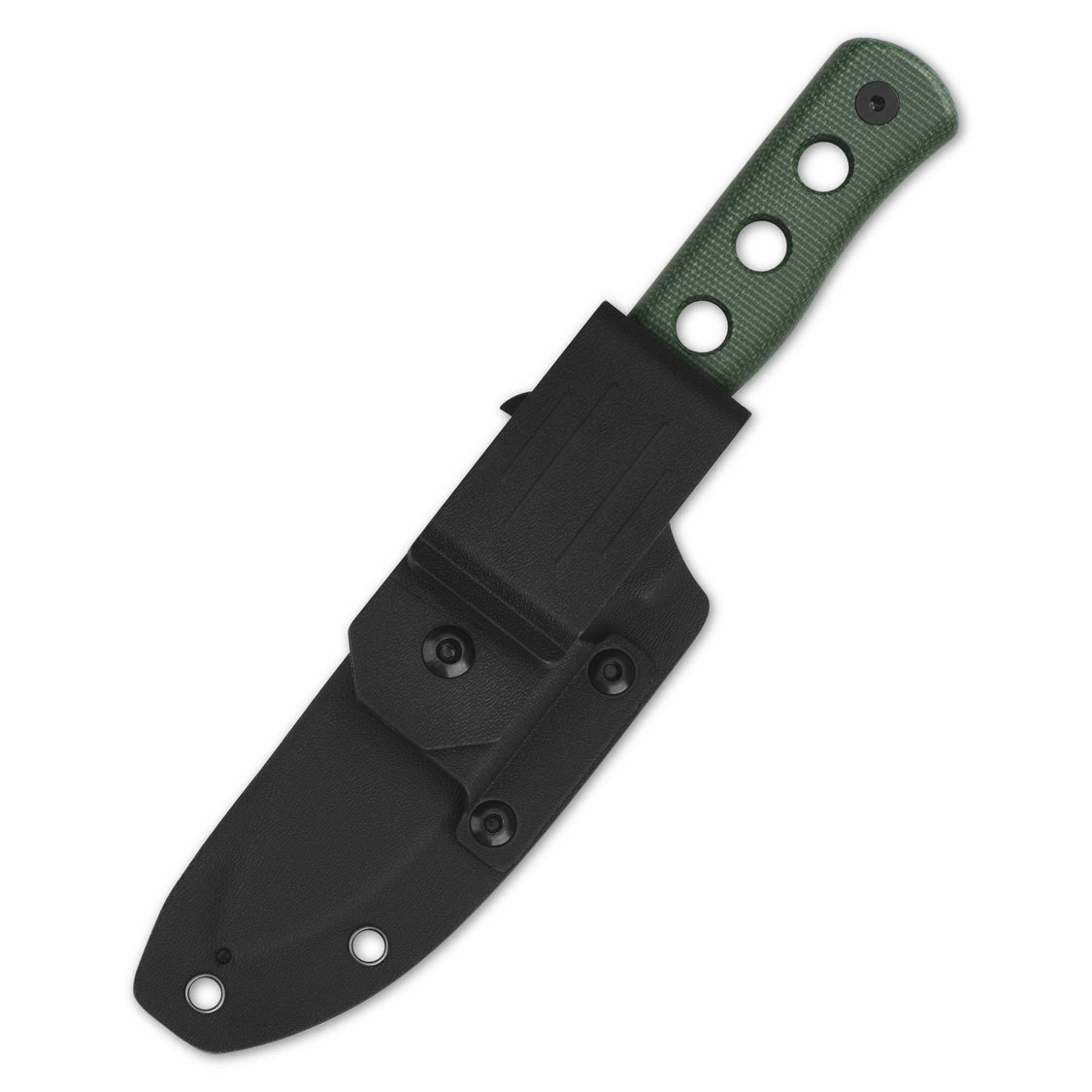 QSP QS155-C2 Canary Fixed Blade Knife Cr8Mo2VSi(DC53) Blade Green Micarta Handle