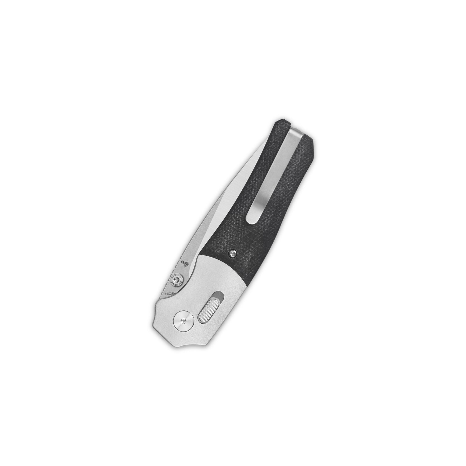 QSP Vault QS157-A1 14C28N Blade Black Micarta Handle Glyde Lock Pocket Knife
