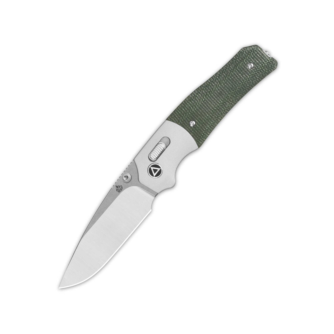 QSP Vault QS157-B1 14C28N Blade Green Micarta Handle Glyde Lock Pocket Knife