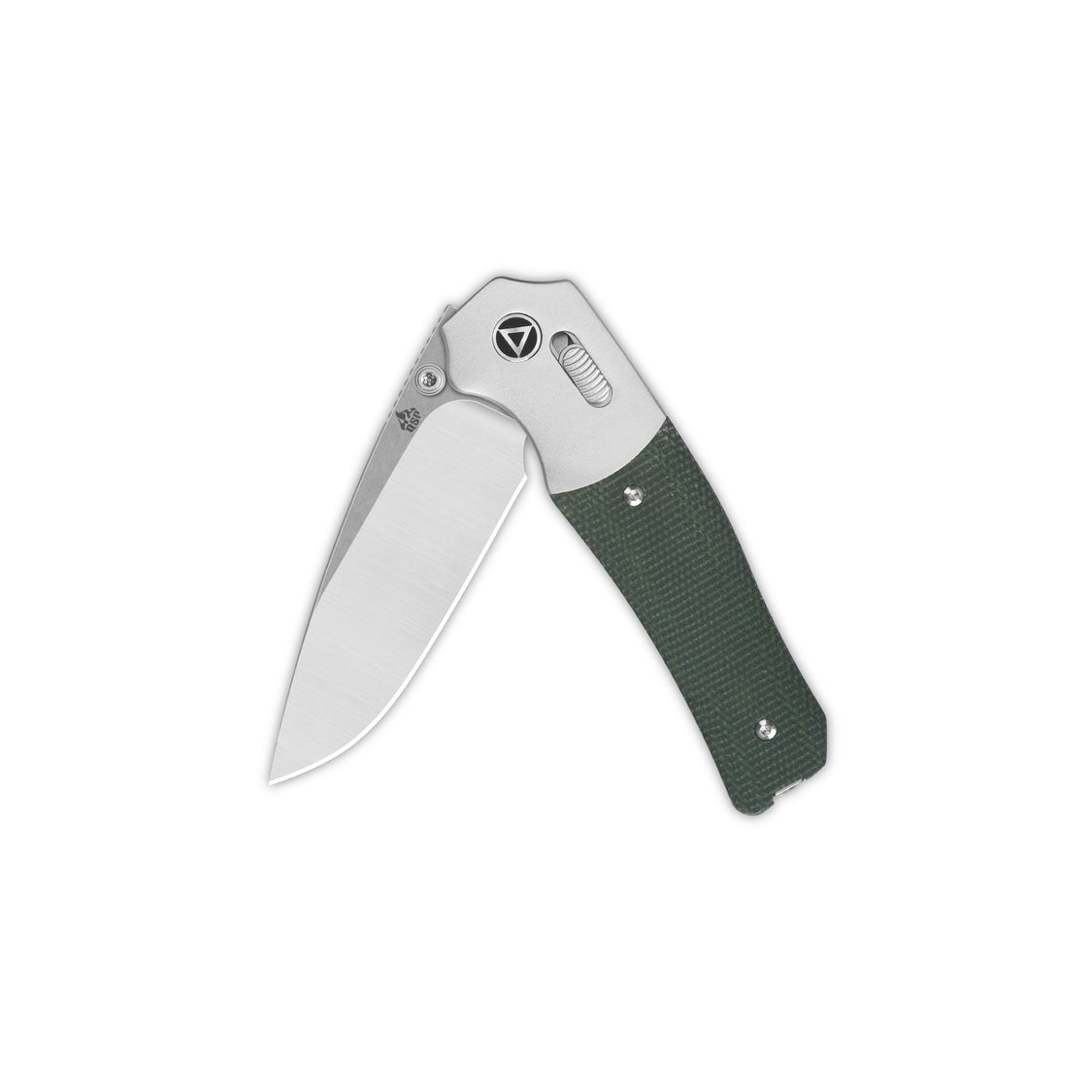 QSP Vault QS157-B1 14C28N Blade Green Micarta Handle Glyde Lock Pocket Knife