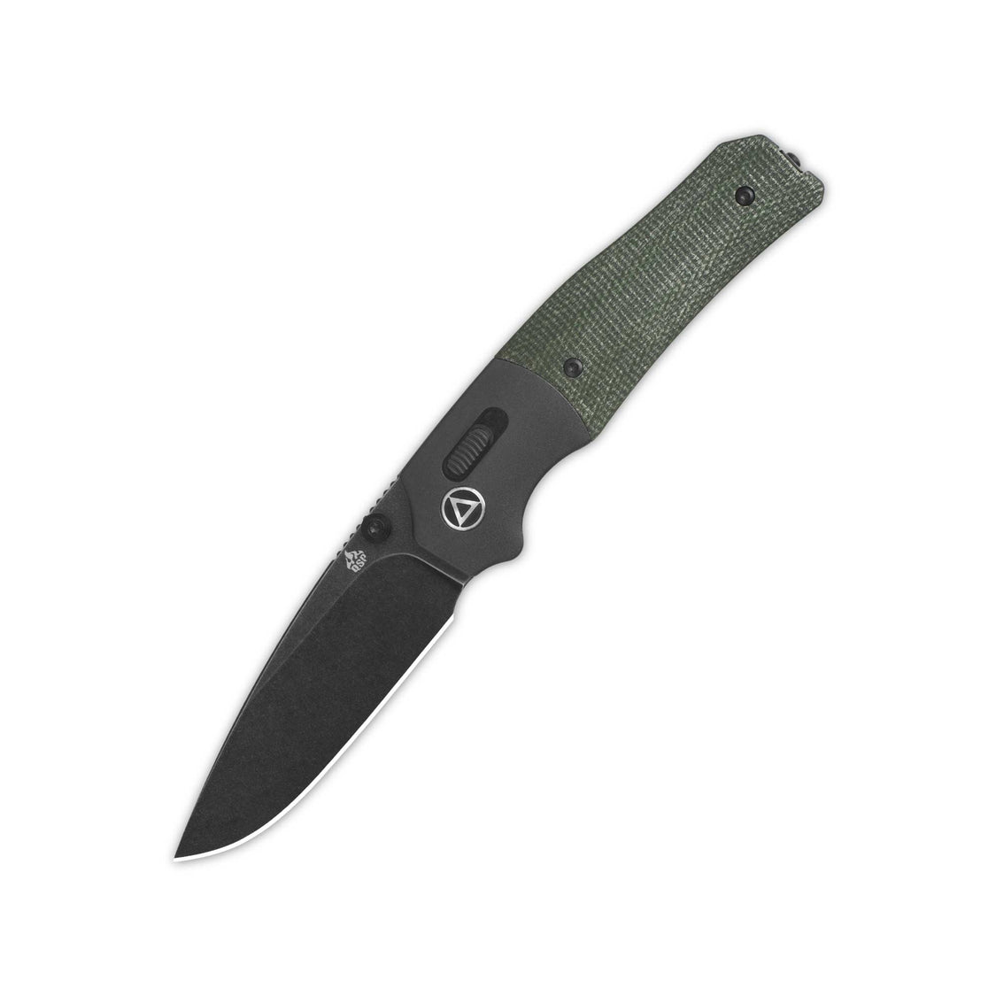 QSP Vault QS157-B2 14C28N Blade Green Micarta Handle Glyde Lock Pocket Knife