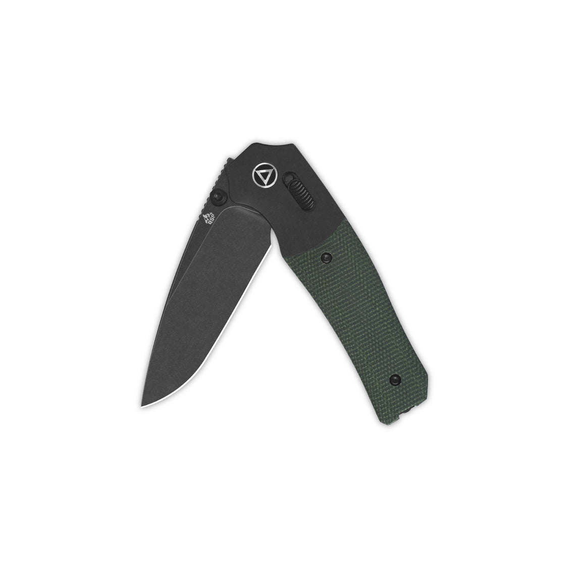 QSP Vault QS157-B2 14C28N Blade Green Micarta Handle Glyde Lock Pocket Knife
