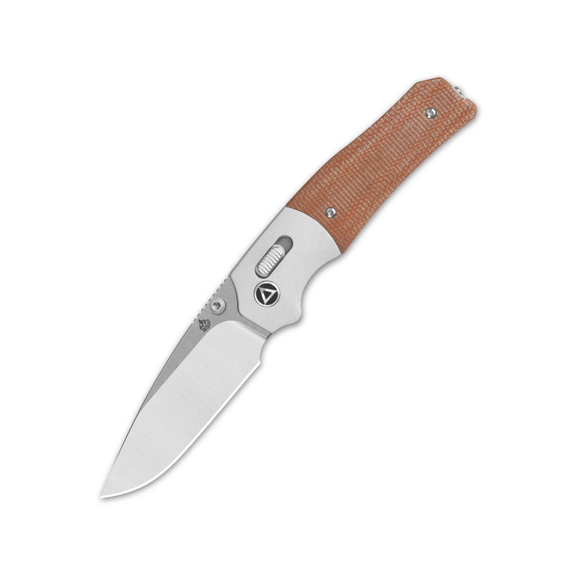 QSP Vault QS157-C1 14C28N Blade Tan Micarta Handle Glyde Lock Pocket Knife