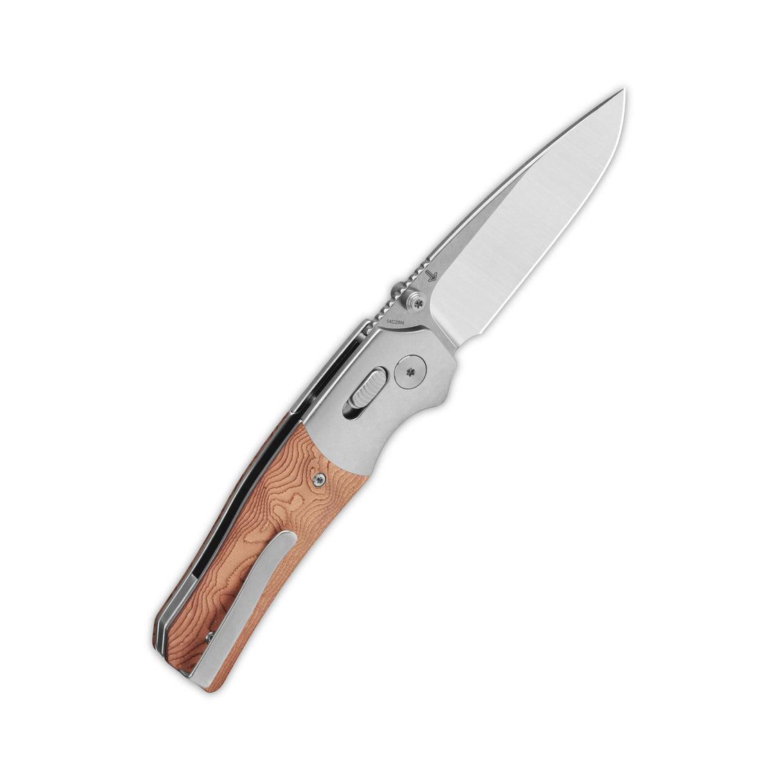 QSP Vault QS157-D1 14C28N Blade G10 with Copper Foil Handle Glyde Lock Pocket Knife