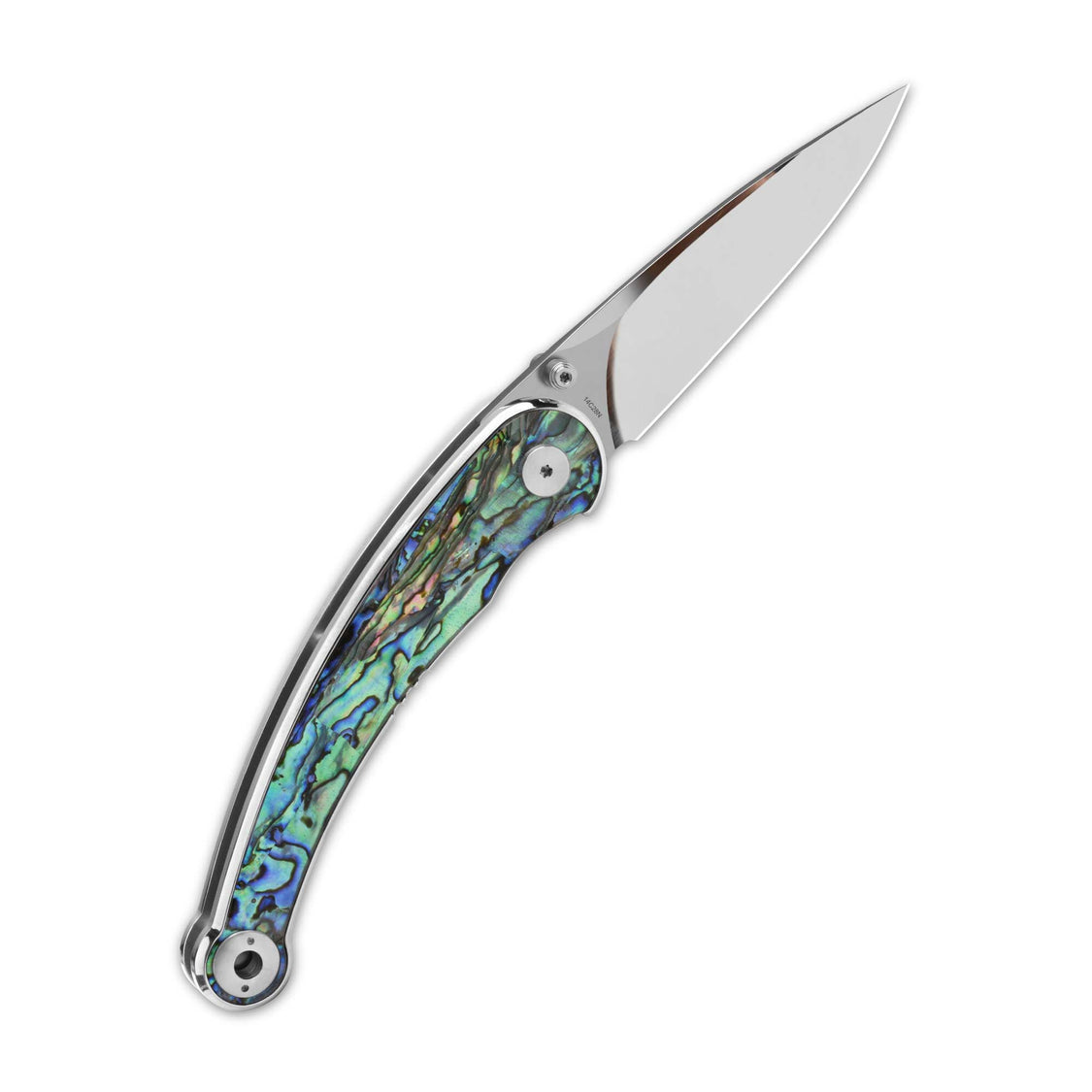 QSP Dolphin QS161-D 14C28N Blade Abalone Handle Liner Lock Pocket Knife