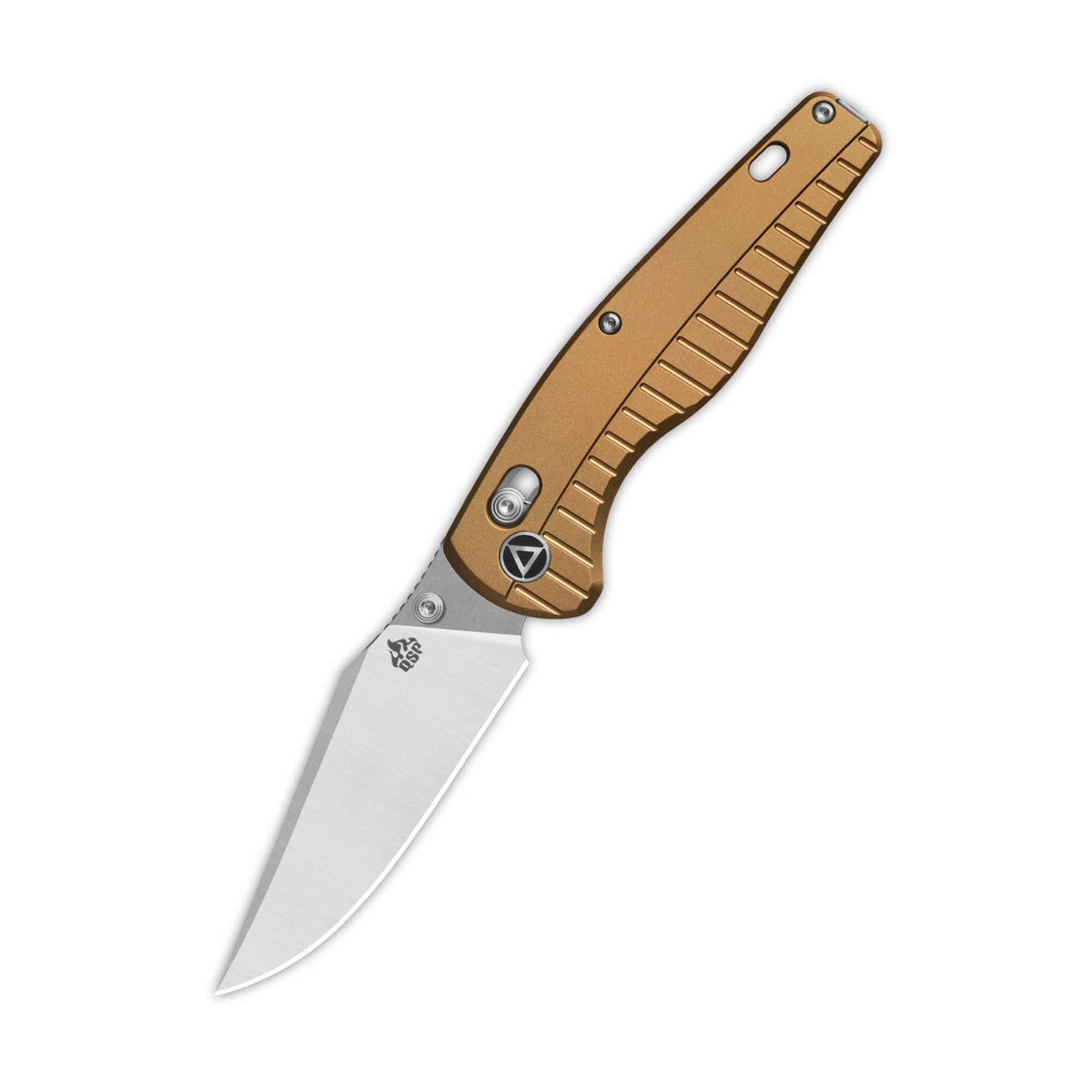 QSP Reptile QS165-A1 14C28N Blade Champagne Aluminium Handle Glyde Lock Pocket Knife