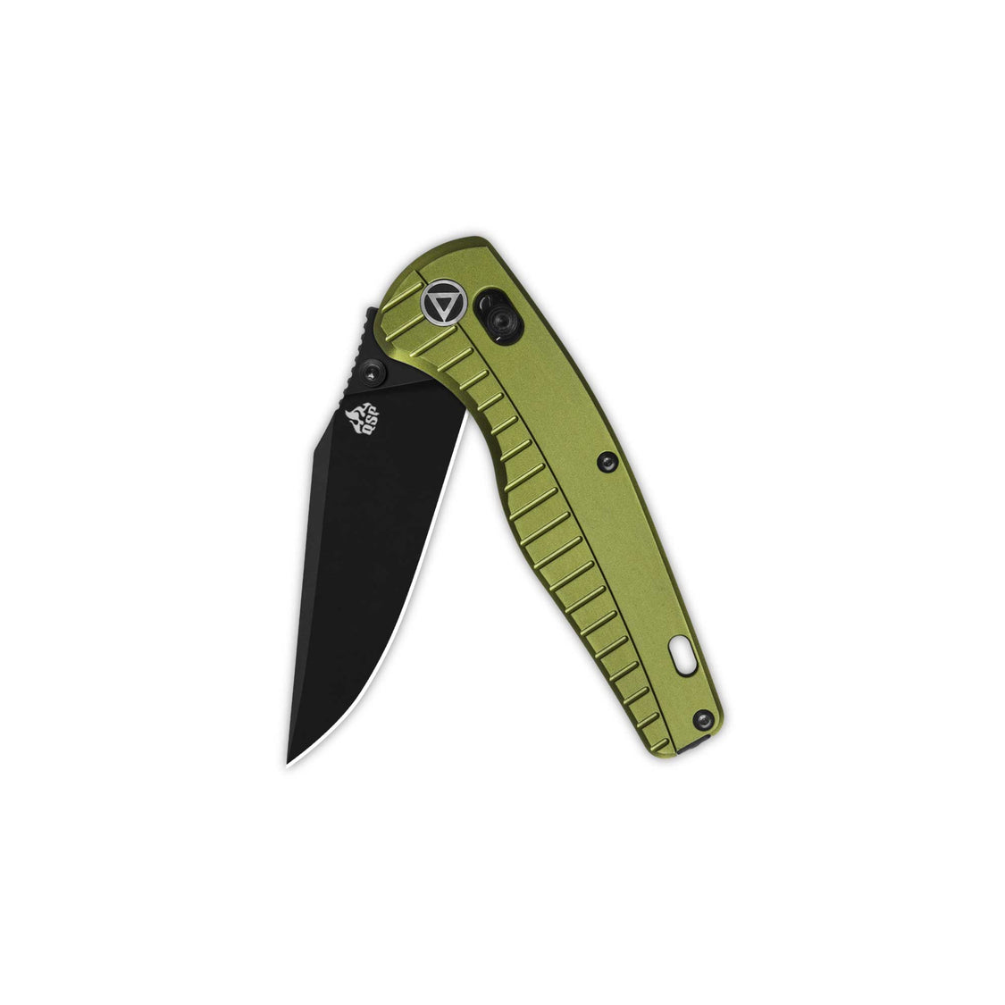 QSP Reptile QS165-B2 14C28N Blade Champ OD Green Aluminium Handle Glyde Lock Pocket Knife