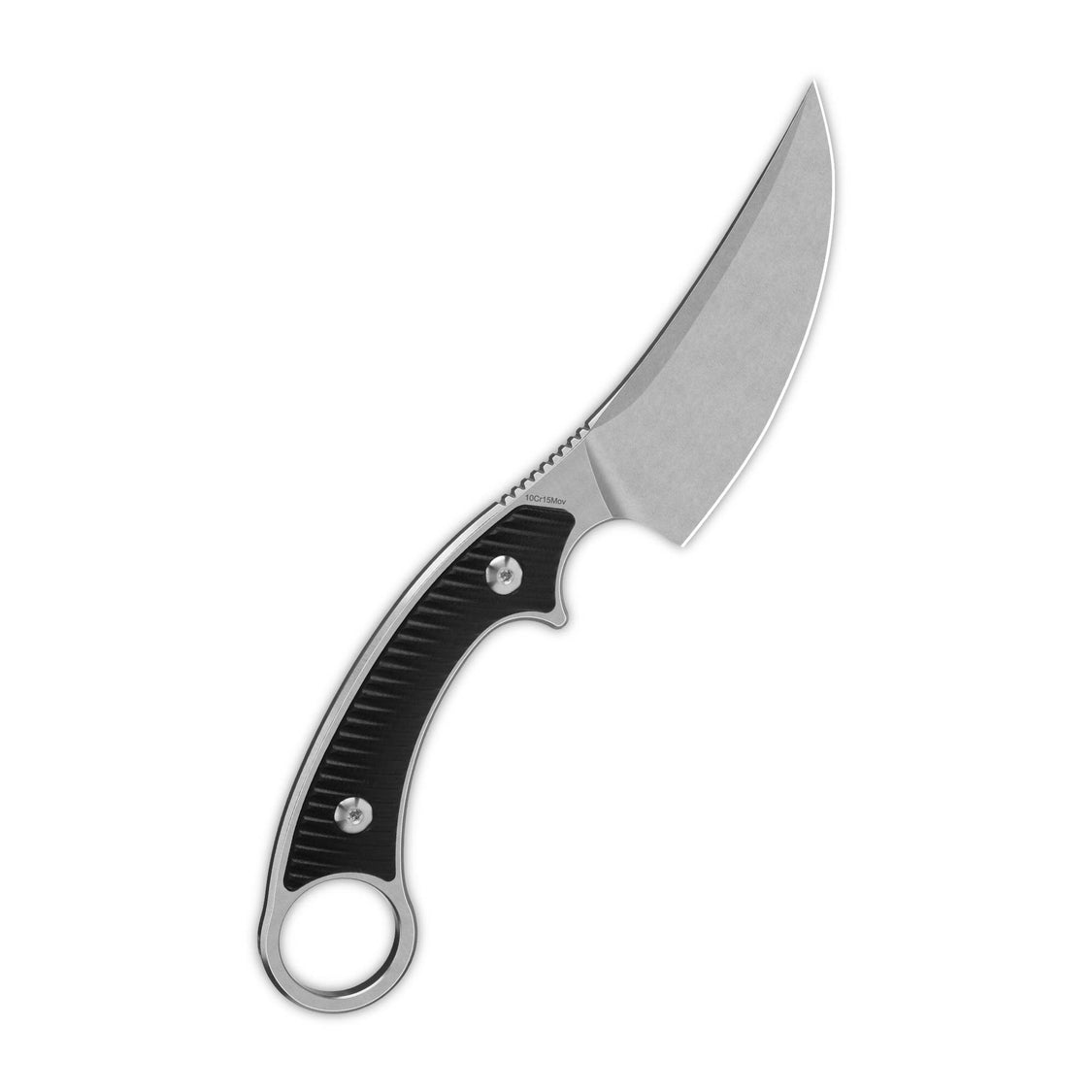 QSP Viper QS166-A1 10Cr15MoV Blade Black G10 Handle Fixed Blade Knife