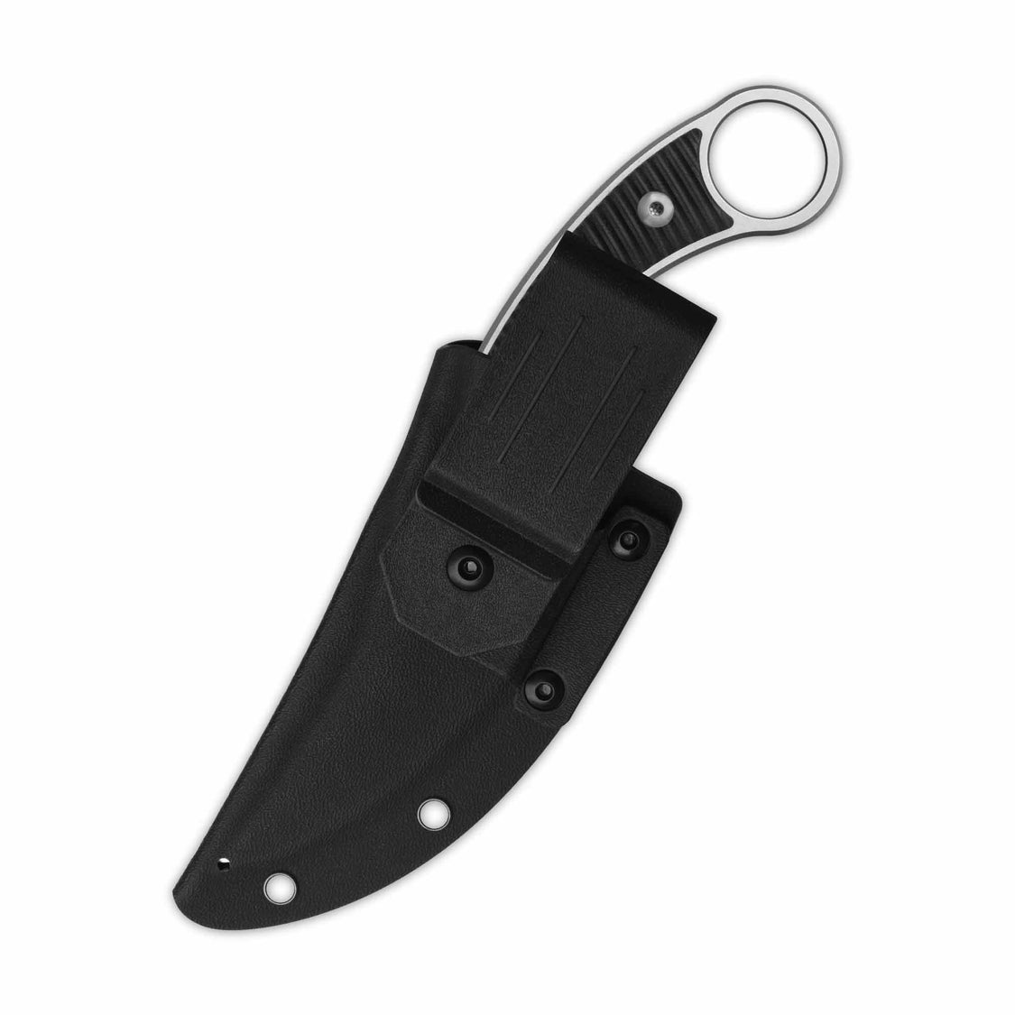 QSP Viper QS166-A1 10Cr15MoV Blade Black G10 Handle Fixed Blade Knife