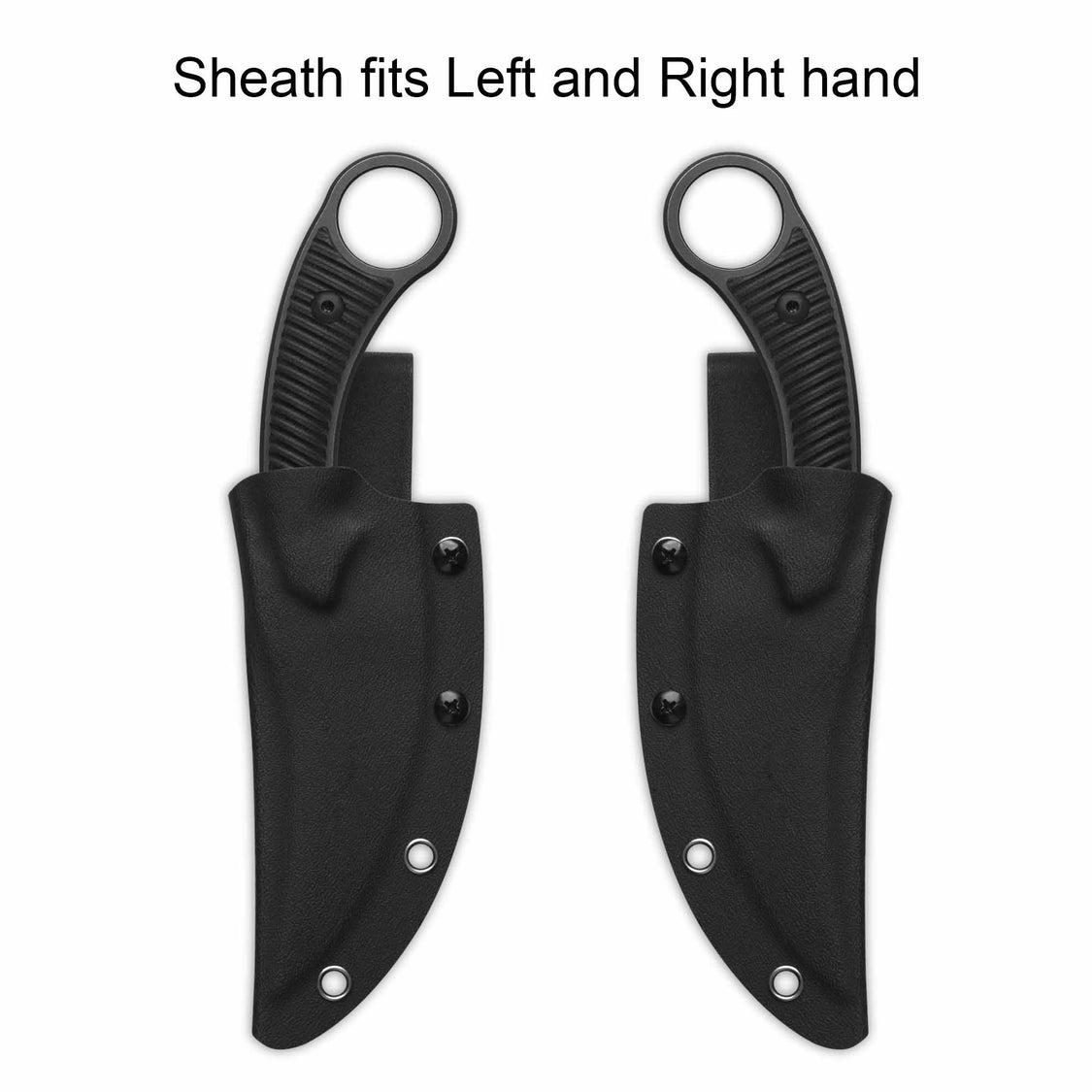 QSP Viper QS166-A2 10Cr15MoV Blade Black G10 Handle Fixed Blade Knife