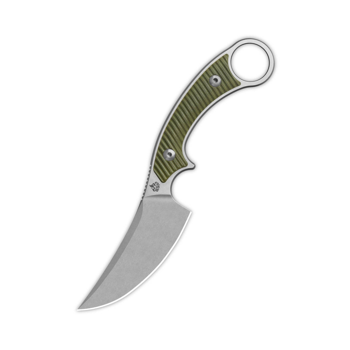 QSP Viper QS166-B1 10Cr15MoV Blade OD Green G10 Handle Fixed Blade Knife