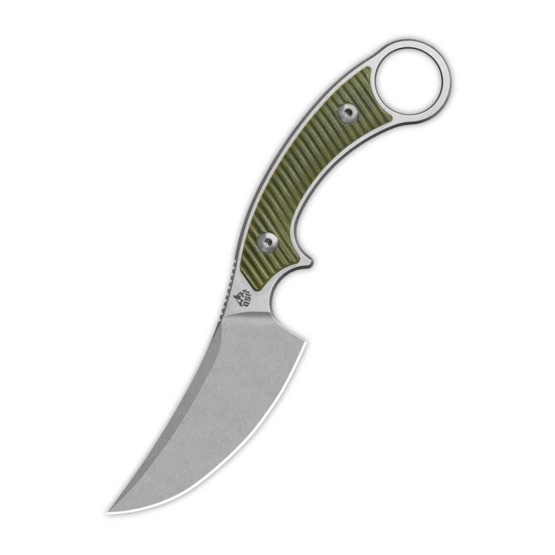 QSP Viper QS166-B1 10Cr15MoV Blade OD Green G10 Handle Fixed Blade Knife