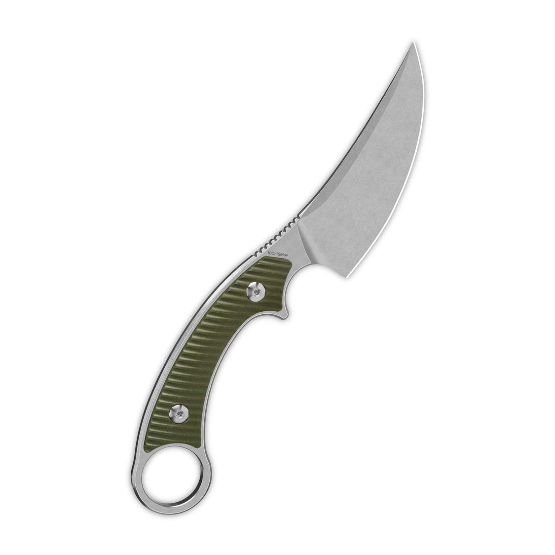 QSP Viper QS166-B1 10Cr15MoV Blade OD Green G10 Handle Fixed Blade Knife