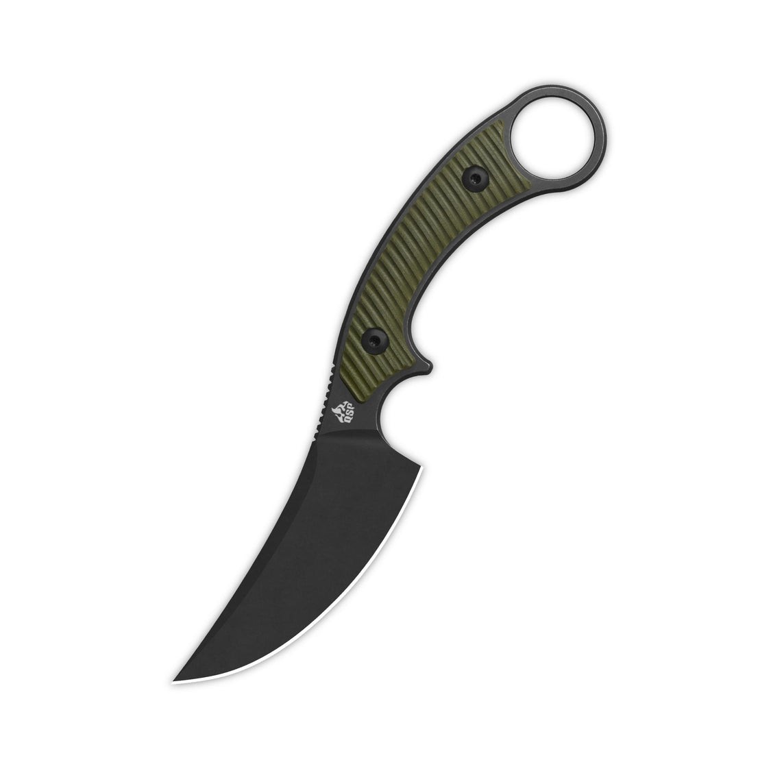 QSP Viper QS166-B2 10Cr15MoV Blade OD Green G10 Handle Fixed Blade Knife