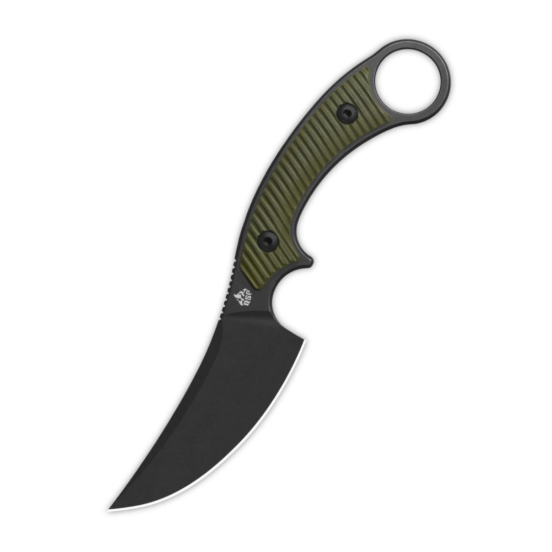 QSP Viper QS166-B2 10Cr15MoV Blade OD Green G10 Handle Fixed Blade Knife