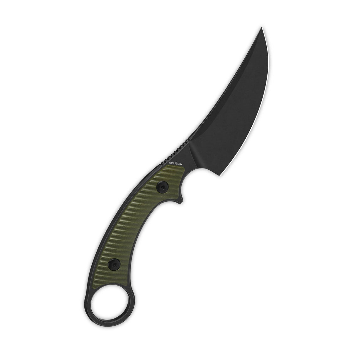 QSP Viper QS166-B2 10Cr15MoV Blade OD Green G10 Handle Fixed Blade Knife