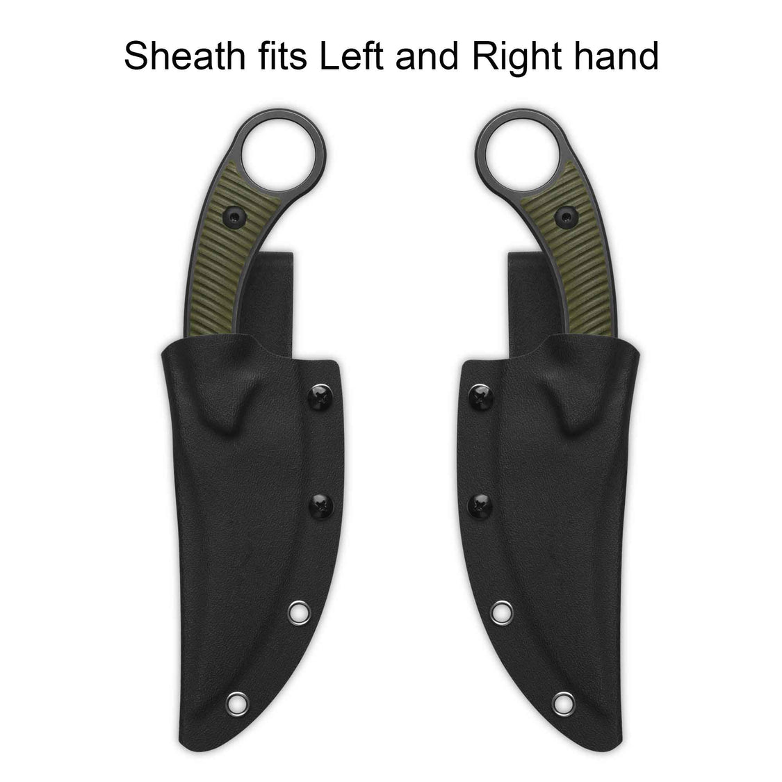 QSP Viper QS166-B2 10Cr15MoV Blade OD Green G10 Handle Fixed Blade Knife