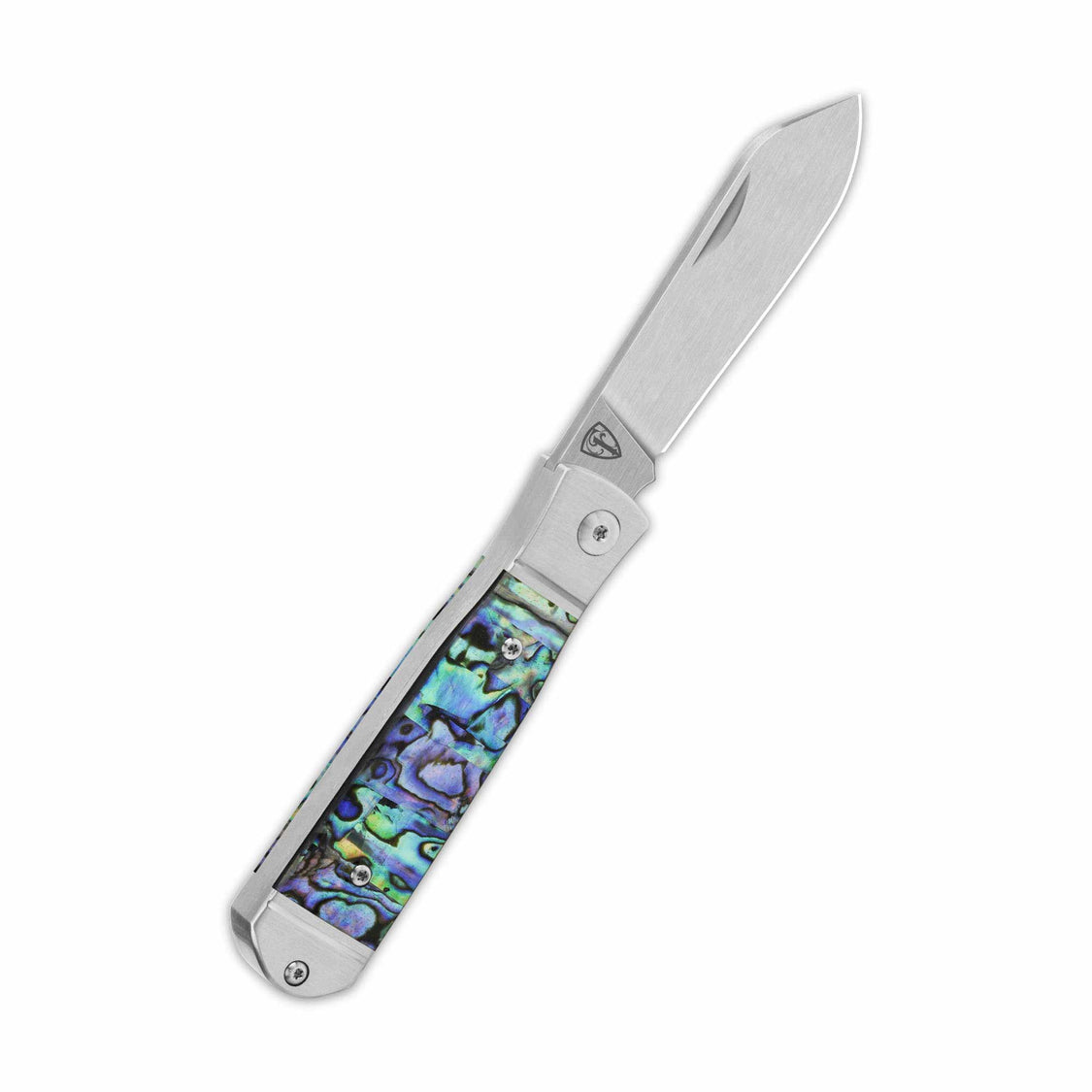 QSP Jumping QS167-A 14C28N blade Abalone Handle Jack Slip Joint Pocket Knife
